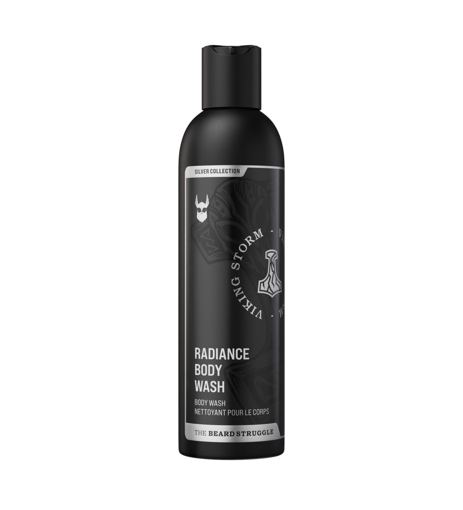 Buy The Beard Struggle Men's Body Wash Viking Storm - Natural Shower Gel 240 mL | Silver Collection Skin Cleanser - Buy Online on SooperMarket.com