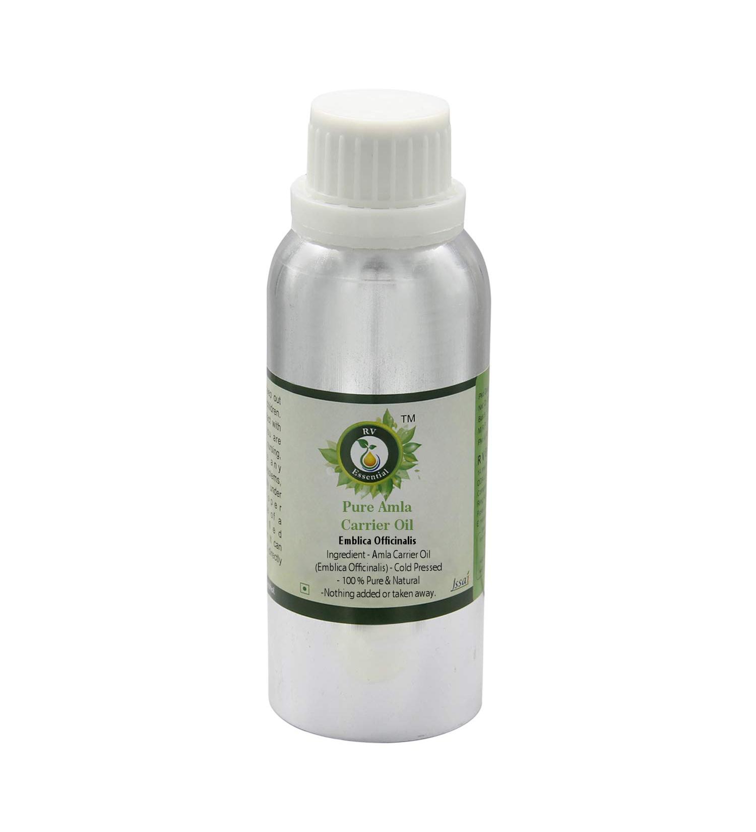 Amla Oil | Emblica Officinalis | 100% Pure Natural | Cold Pressed | For Hair Growth | Amla Hair Oil | Rare Herb Series | 1250ml | 42oz By R V Essential Amber 1250ml (42oz)