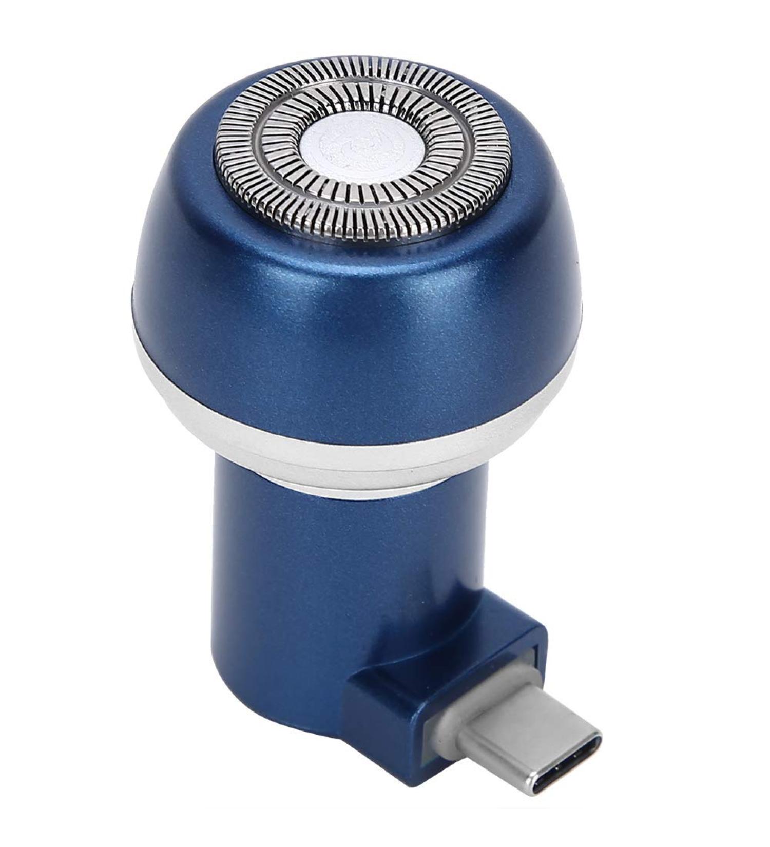 Buy Practical Beard Shaver - Magnetic Adsorption Trimmer for Home & Travel (Blue Type C Interface - Buy Online on SooperMarket.com