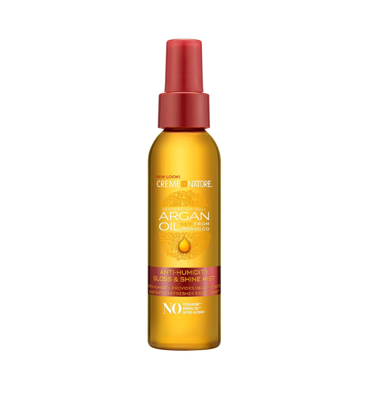 Creme Of Nature Argan Oil Anti-Humidity Gloss & Shine Mist - Heat Protection - 4 Fl Oz - Buy Online on SooperMarket.com