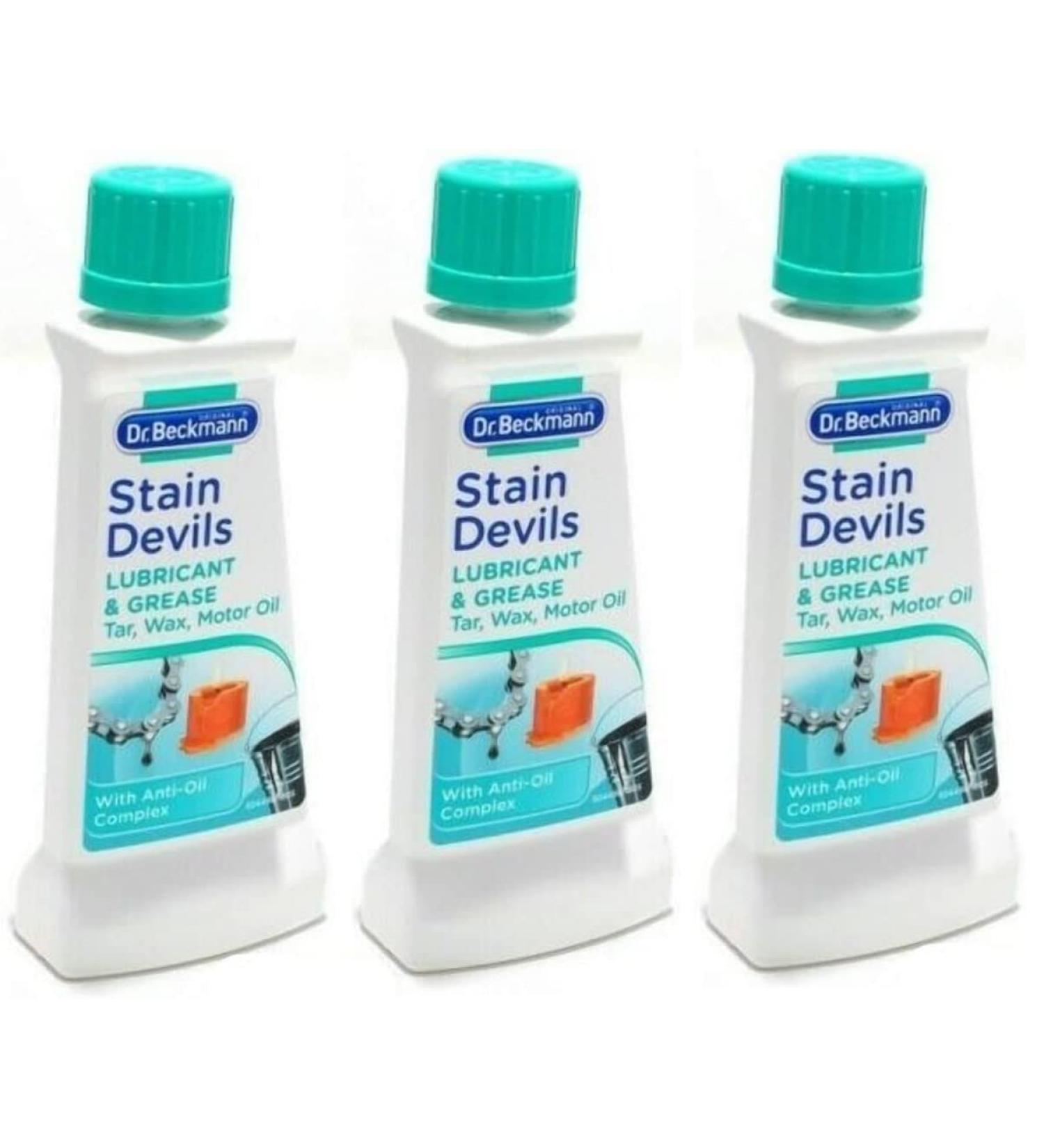 Dr Beckmann Stain Devils Grease Lubricant & Paint Remover (3 x 50ml) - Buy Online on SooperMarket.com