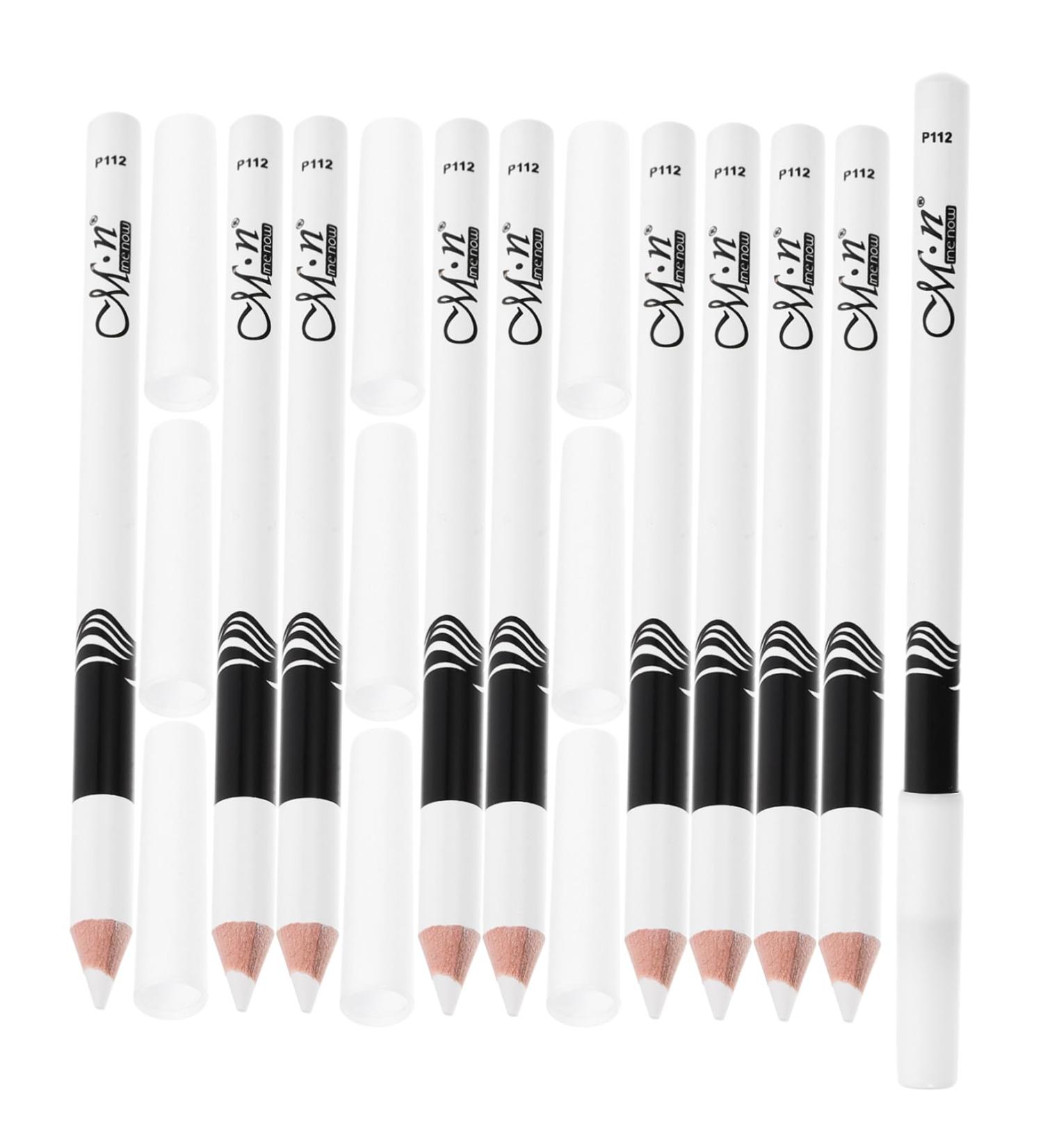 MUSISALY 20 Pcs Eyebrow Pencil Woman Makeup Tools Highlight Eyeliner Pencil Wooden Pole White - Buy Online on SooperMarket.com