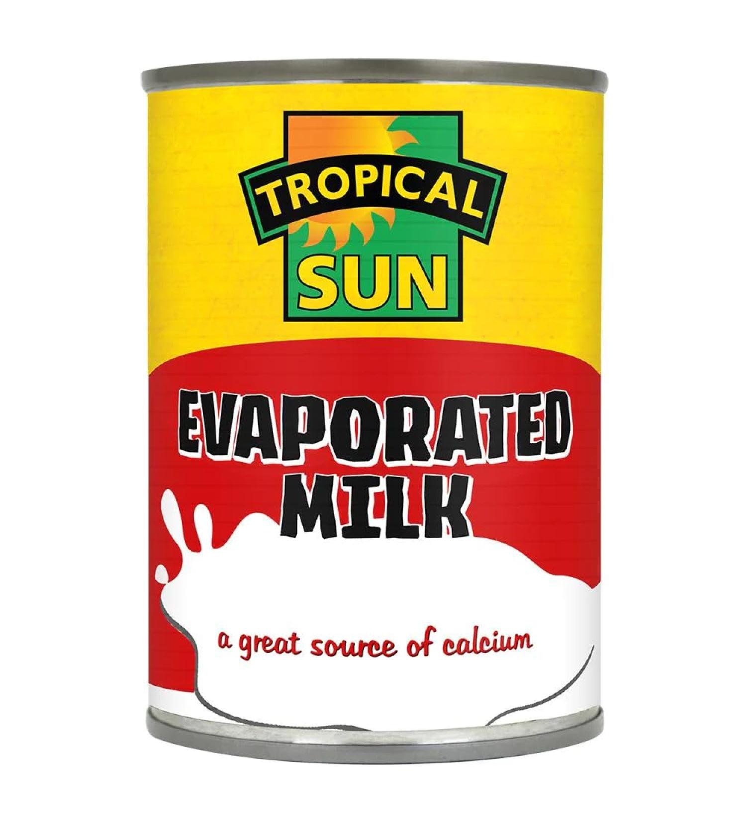 MASTropical Sun Evaporated Milk 410g-Fd