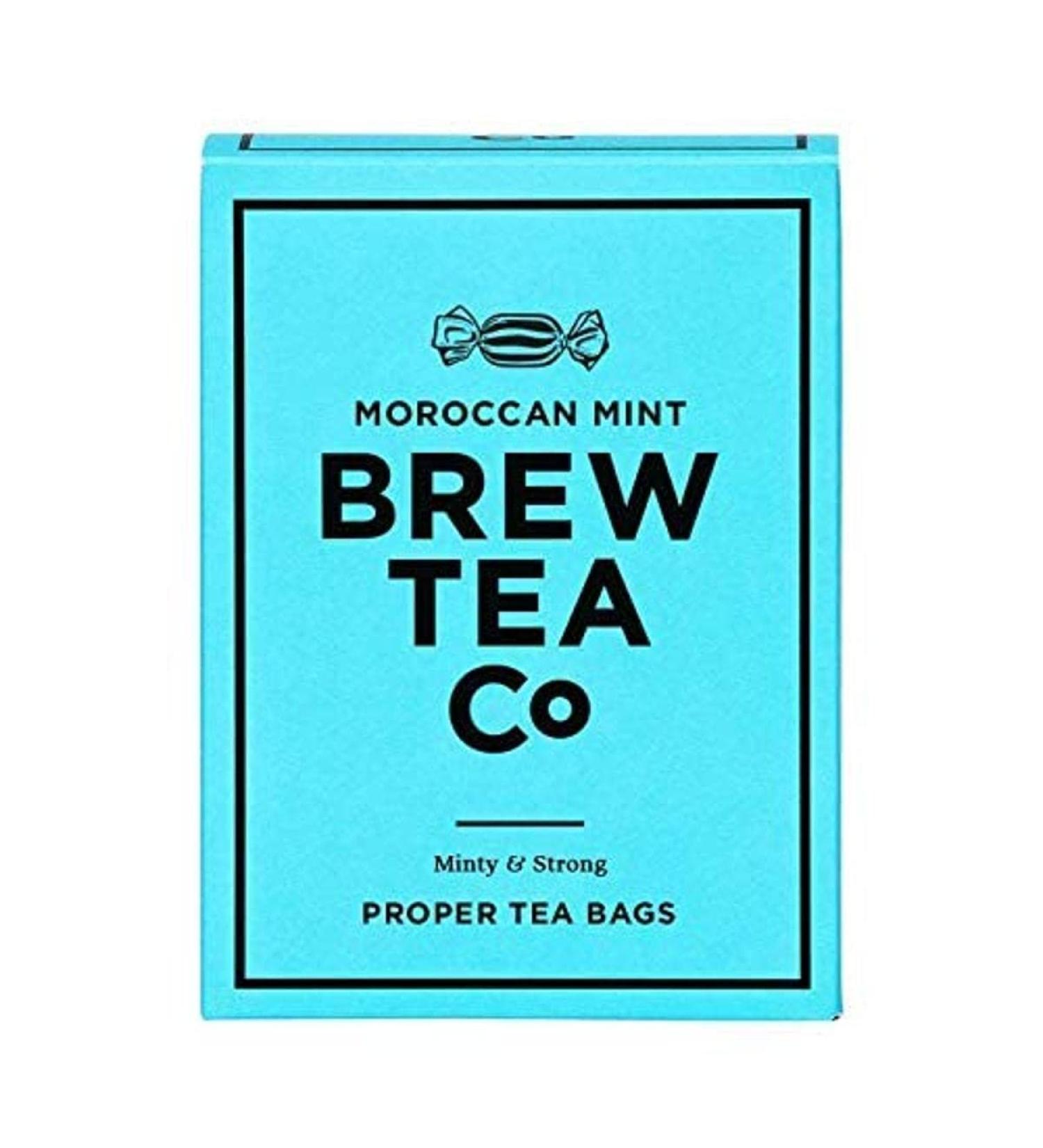 Brew Tea Co - Moroccan Mint - Minty & Strong Herbal Tea - 15 x 2.5g Proper Tea Bags 15 Teabags - Buy Online on SooperMarket.com