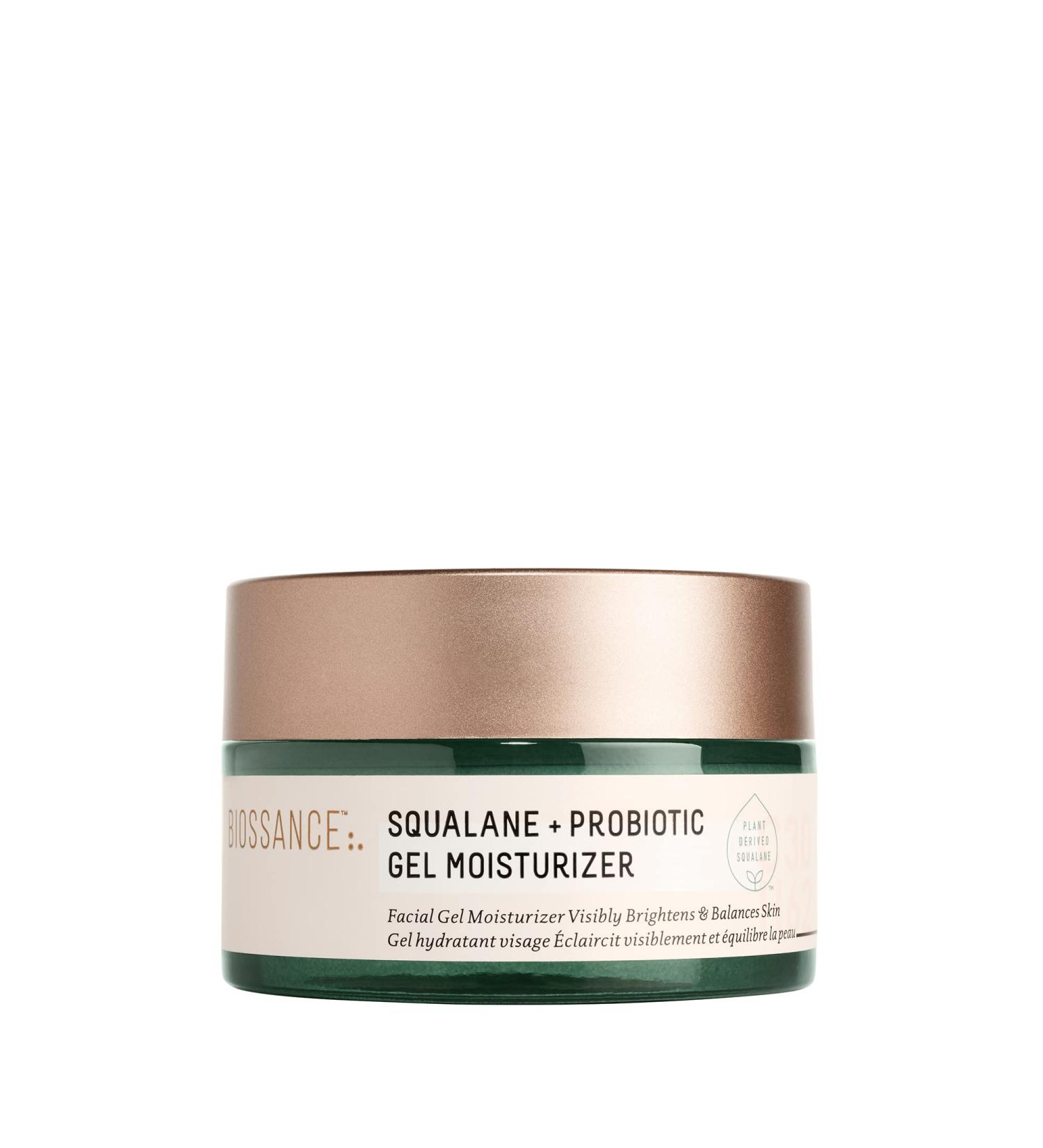 Biossance Squalane + Probiotic Gel Moisturizer - Gentle Formula for Calming Redness, Rosacea, and Pores - 1.6 oz - Buy Online on SooperMarket.com