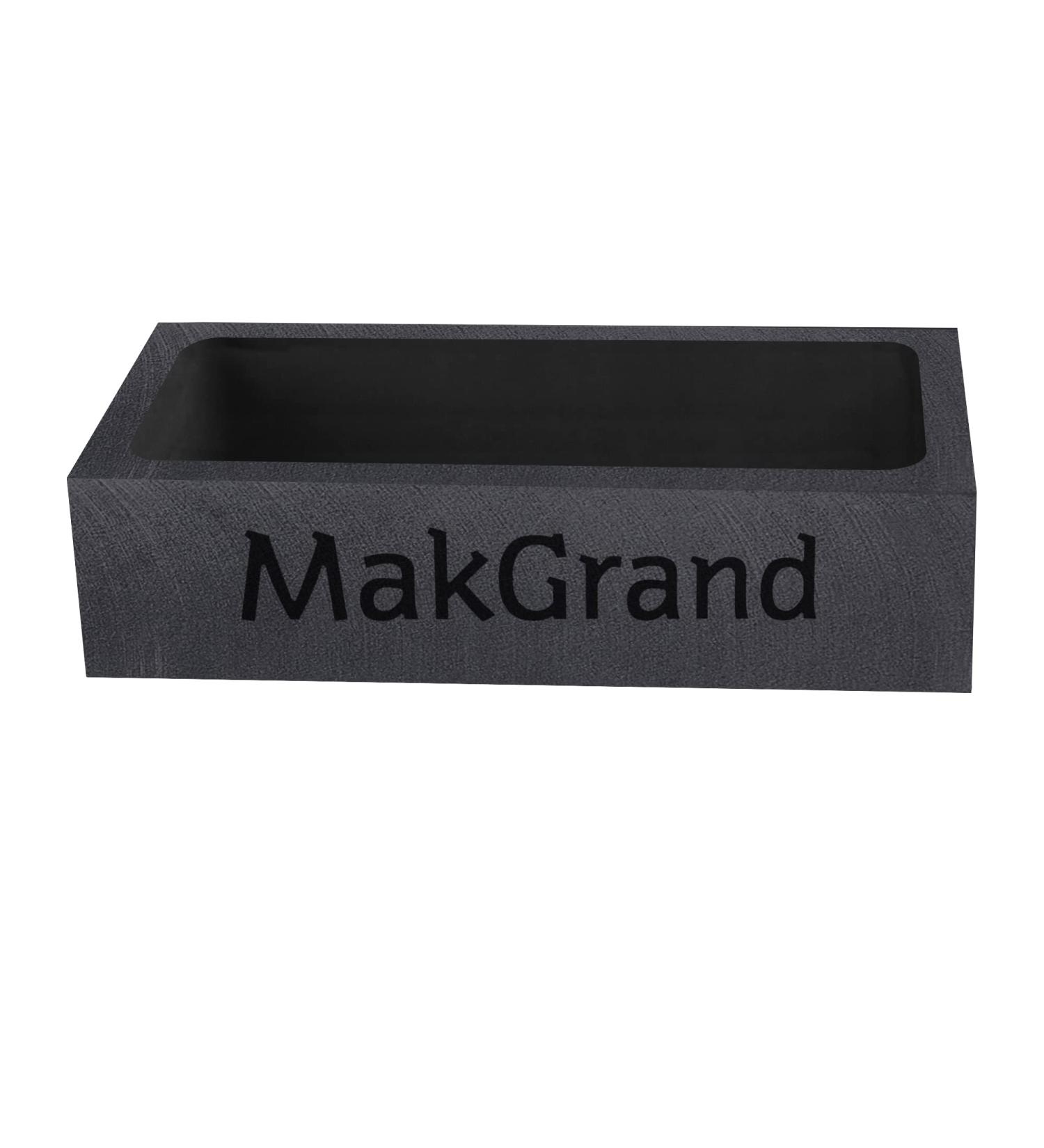 MakGrand 1Kg Graphite Ingot Mold for Melting Aluminum Copper Silver Gold- 4 x 2 x 1 Inch - Buy Online on SooperMarket.com