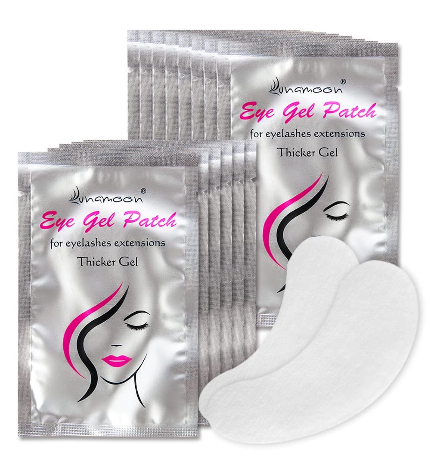 Lunamoon Eye Pads for Eyelash Extensions - 100 Pairs Eyelash Coloring & Lifting Gel Patches for Perfect Extensions - Buy Online on SooperMarket.com