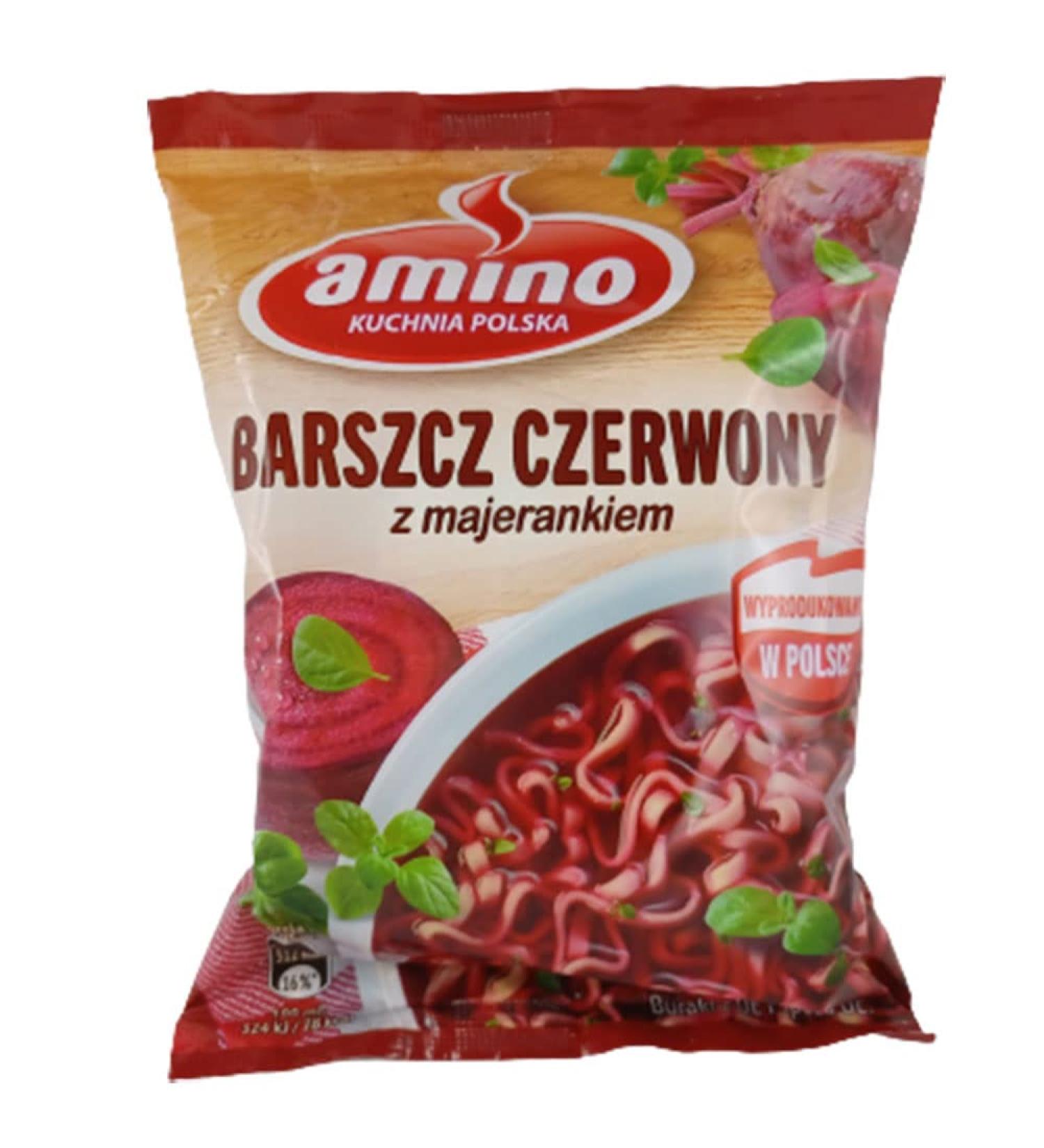 rumarkt Amino Barszcz Polish Instant Soup Borsch 22 Pack (22 x 66g)