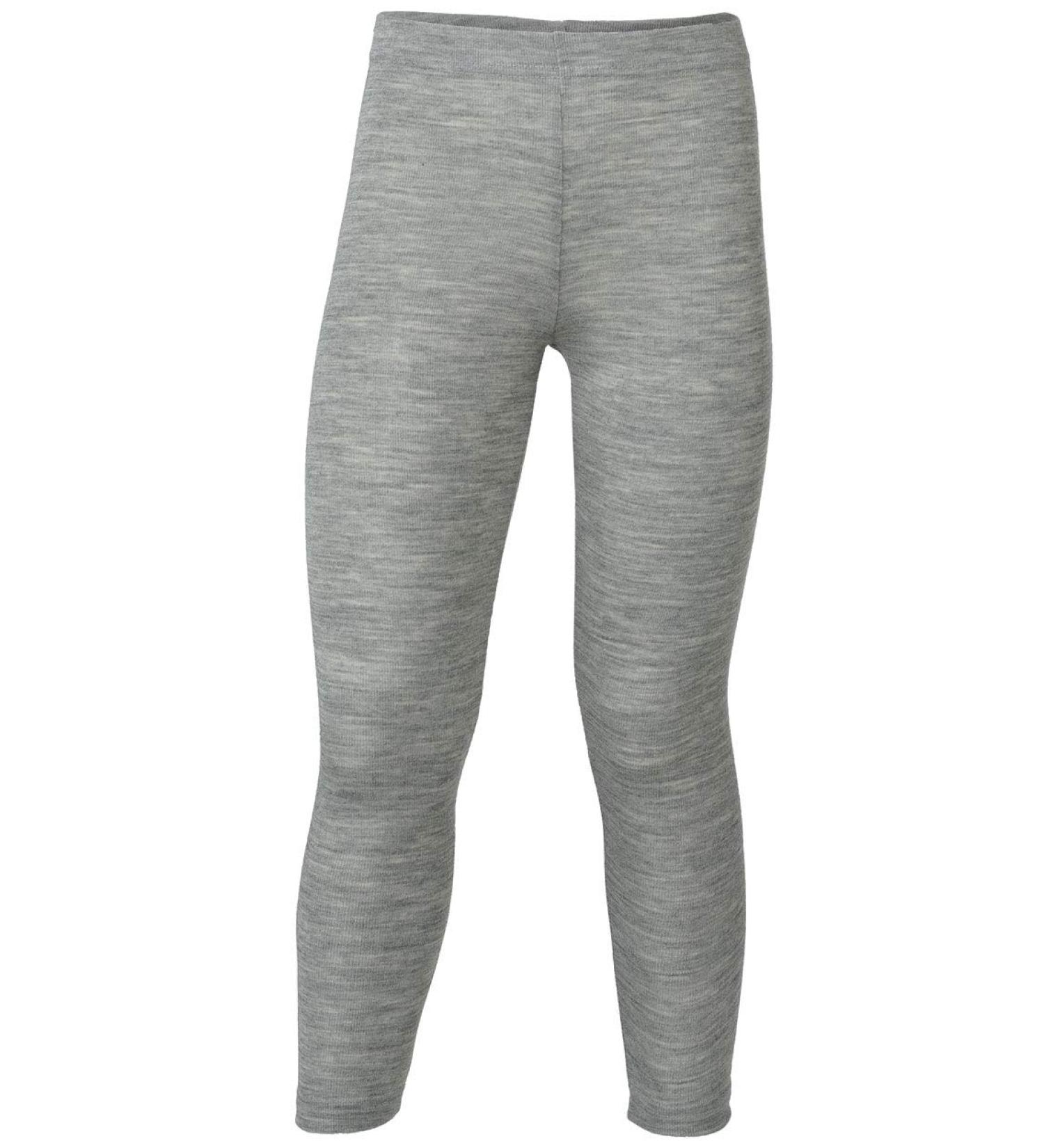 Engel baby/child leggings pure organic wool/silk light grey melange 104