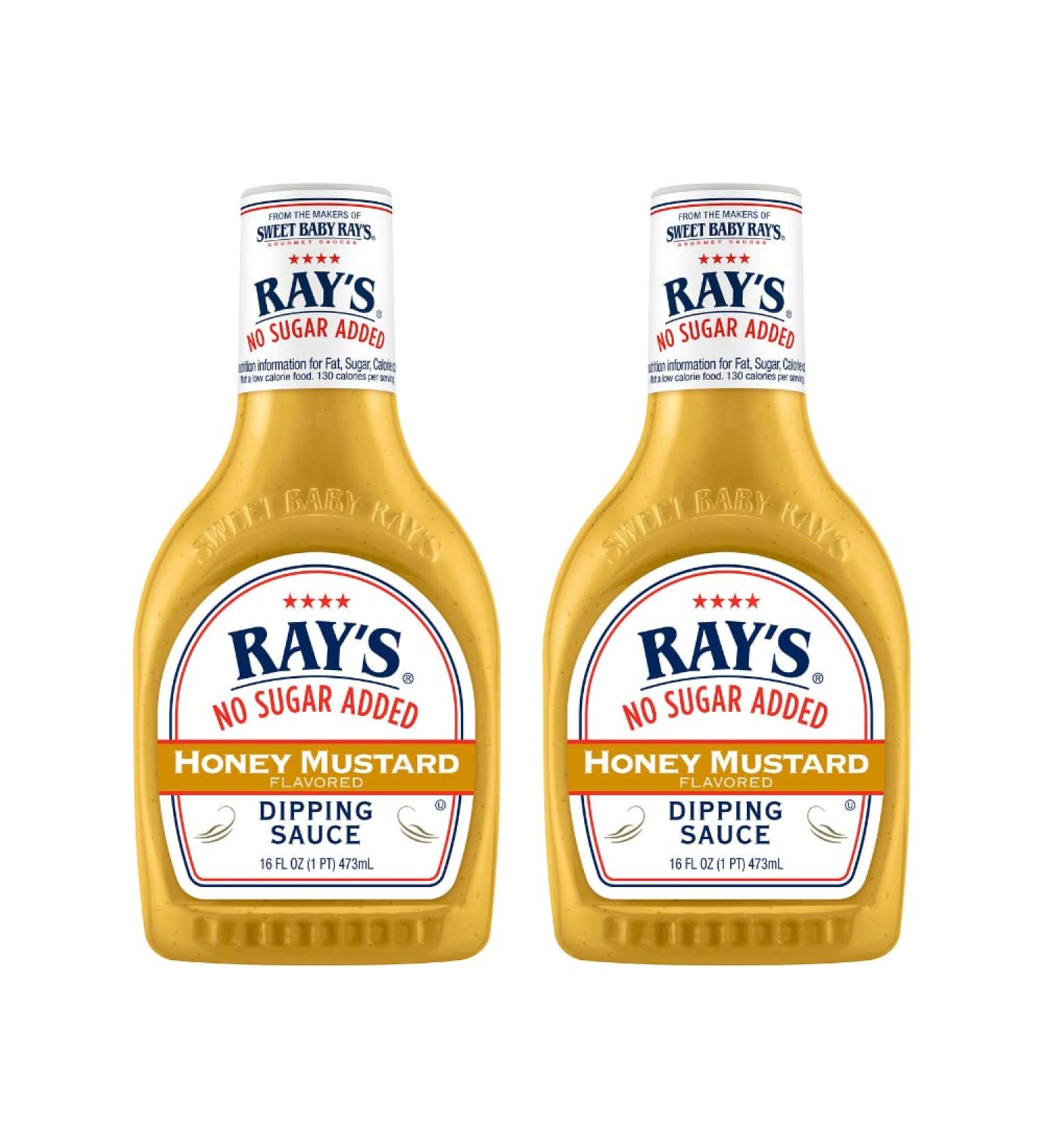 Ray's No Sugar Added Honey Mustard Dipping Sauce - 16oz (Pack of 2) - Buy Online on SooperMarket.com