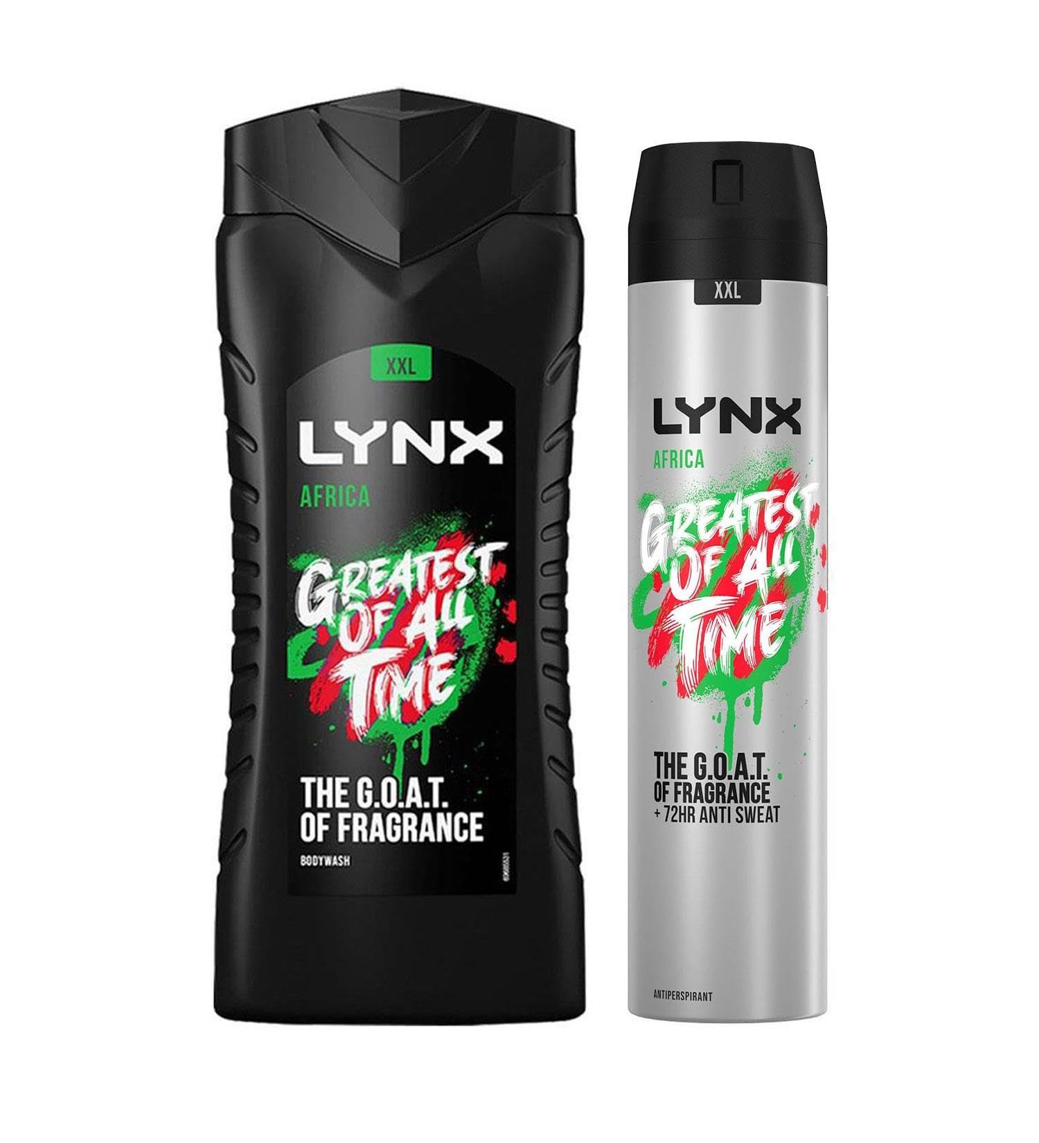 Lynx 12 Hour Refreshing Africa Shower Gel 500 with Lynx 72 Hour Fresh Anti-Perspirant 250ml Leaving you smelling great Dermatologically Tested Keep Smelling Irresistible! - Buy Online on SooperMarket.com