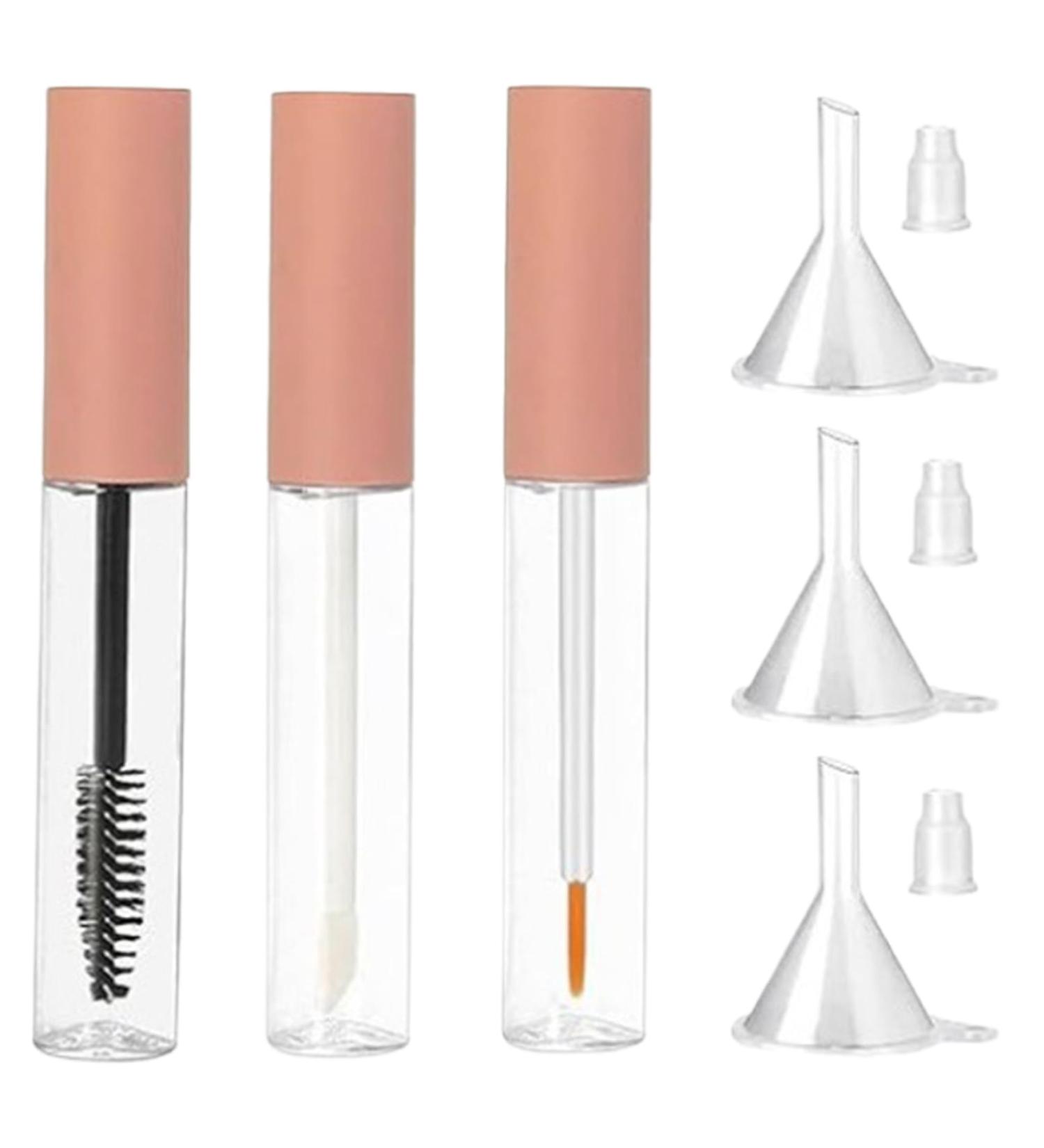 Empty Mascara Tube and Wand Clear Mascara Tube Mascara Containers Empty 3PCS 10ml Empty Lip Gloss Tubes Transparent Empty Eyeliner Tube with Rubber Inserts and Funnels for DIY Castor Oil Type 2 1 Set Type 2 - Buy Online on SooperMarket.com
