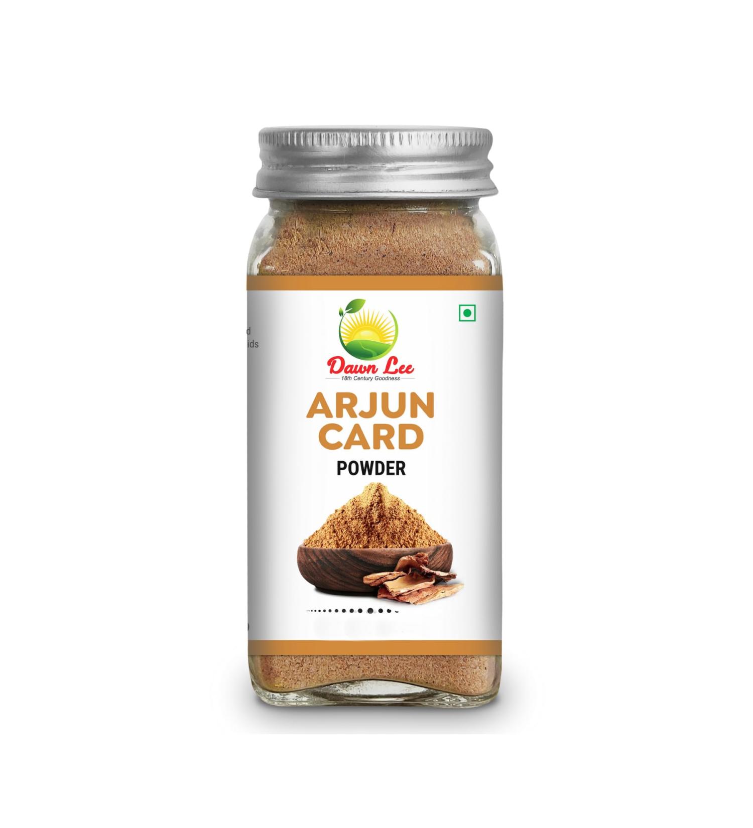 Arjun Card Ceylon Cinnamon and Cardamom Mix Arjun Card Powder 50 gm | Arjun Card Supports Healthy Heart Function Ayurvedic Tea-Green Cardamom- Bark - Buy Online on SooperMarket.com