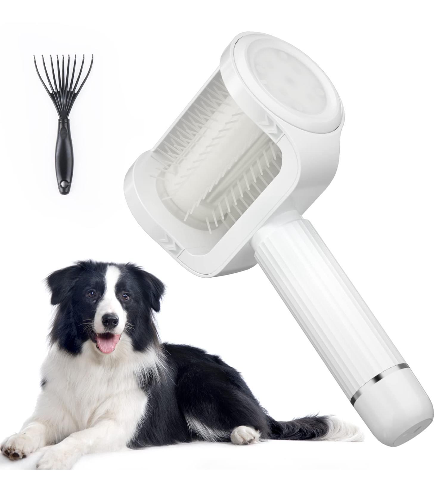 HOMREALM Electric Dog Brush - High-Efficiency Slicker Brush for Long Haired Dogs | Eco-Friendly Pet Grooming Tool for Shedding | Portable and Time-Saving - Buy Online on SooperMarket.com