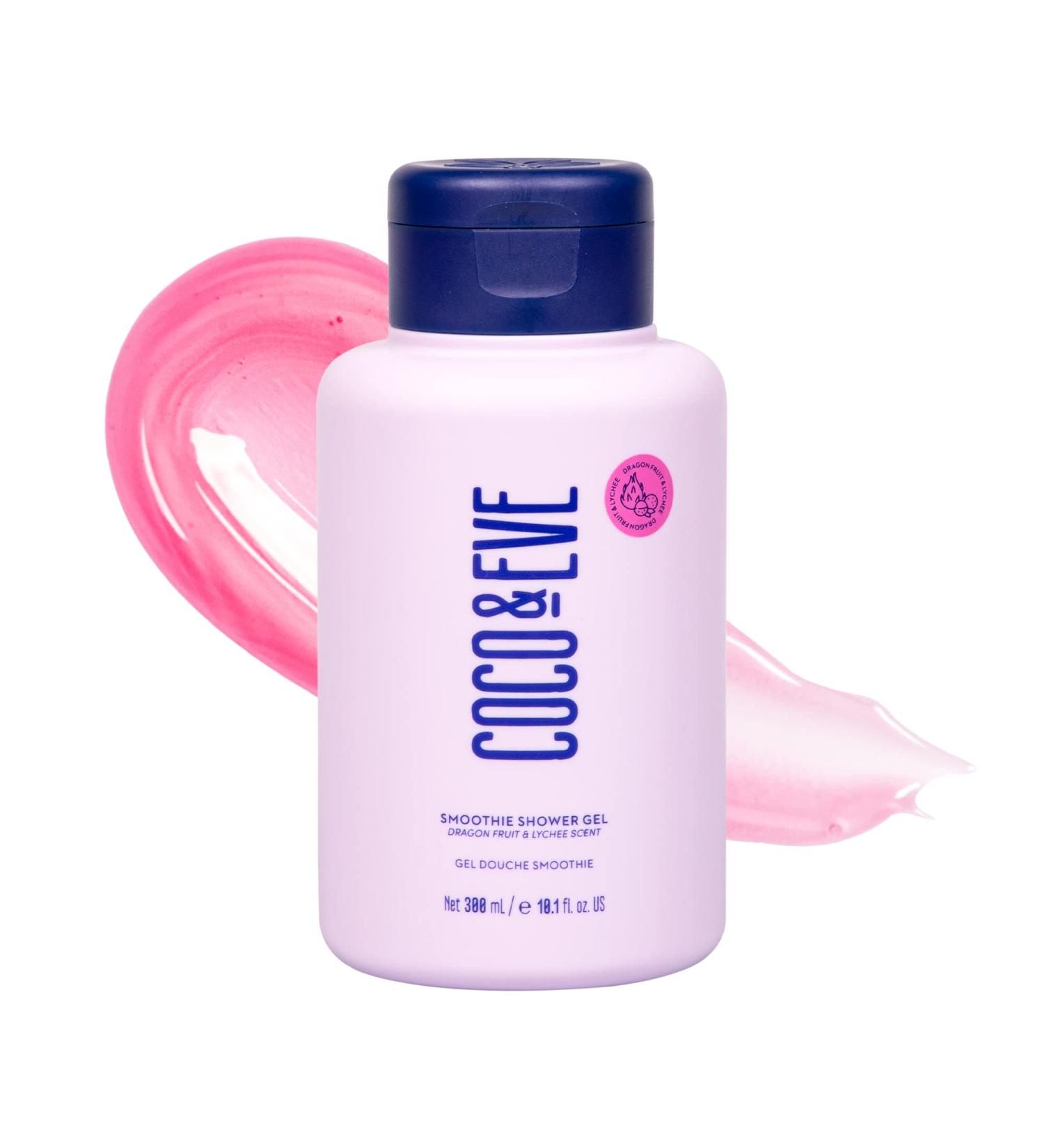 Coco & Eve Glow Figure Smoothie Shower Gel | Moisturizing Lychee & Dragon Fruit Body Wash Sulfate Free - 10.1 fl oz/300ml - Buy Online on SooperMarket.com