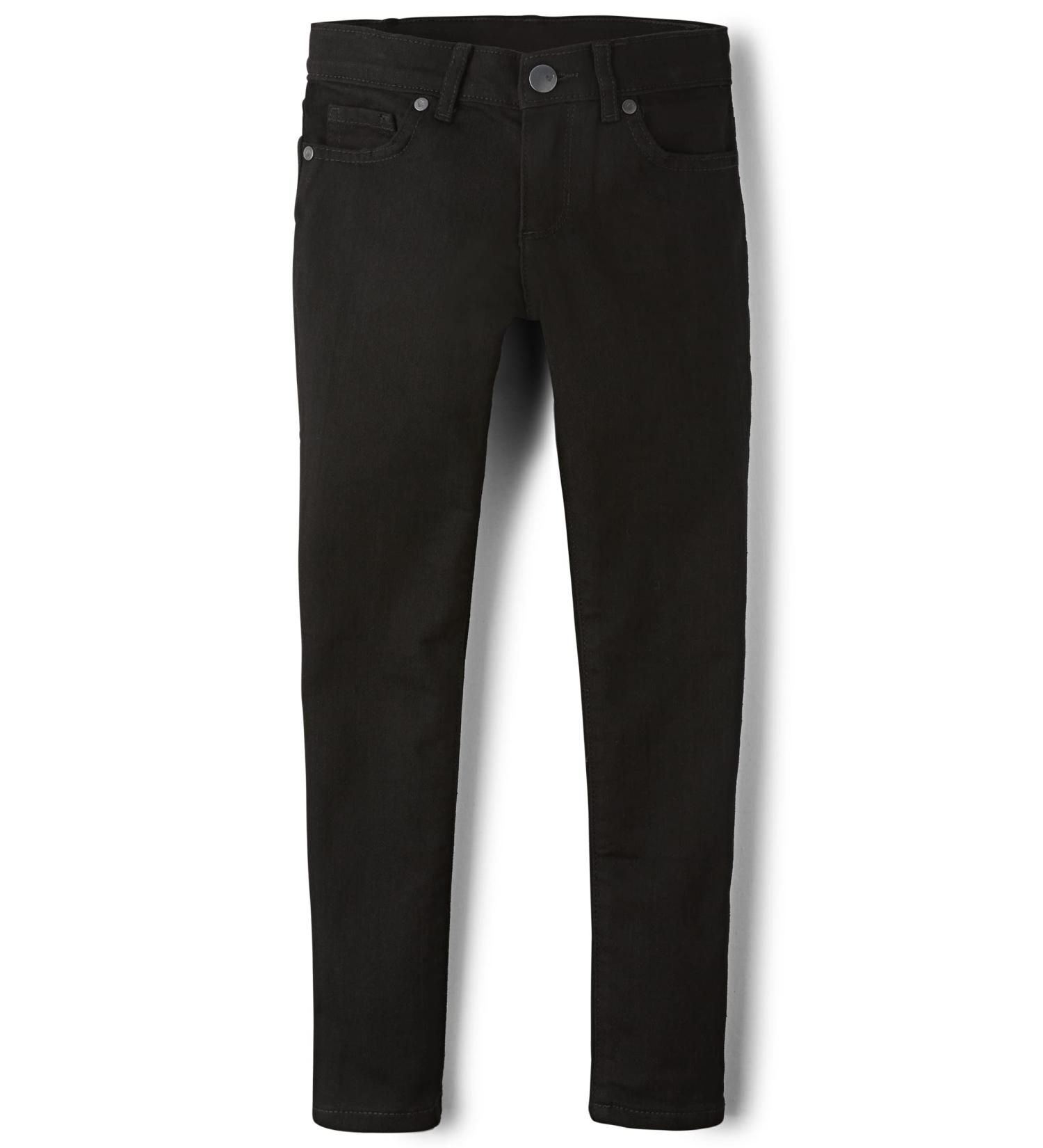 The Children's Place Boy's Stretch Straight Jeans 8 Plus Black Wash