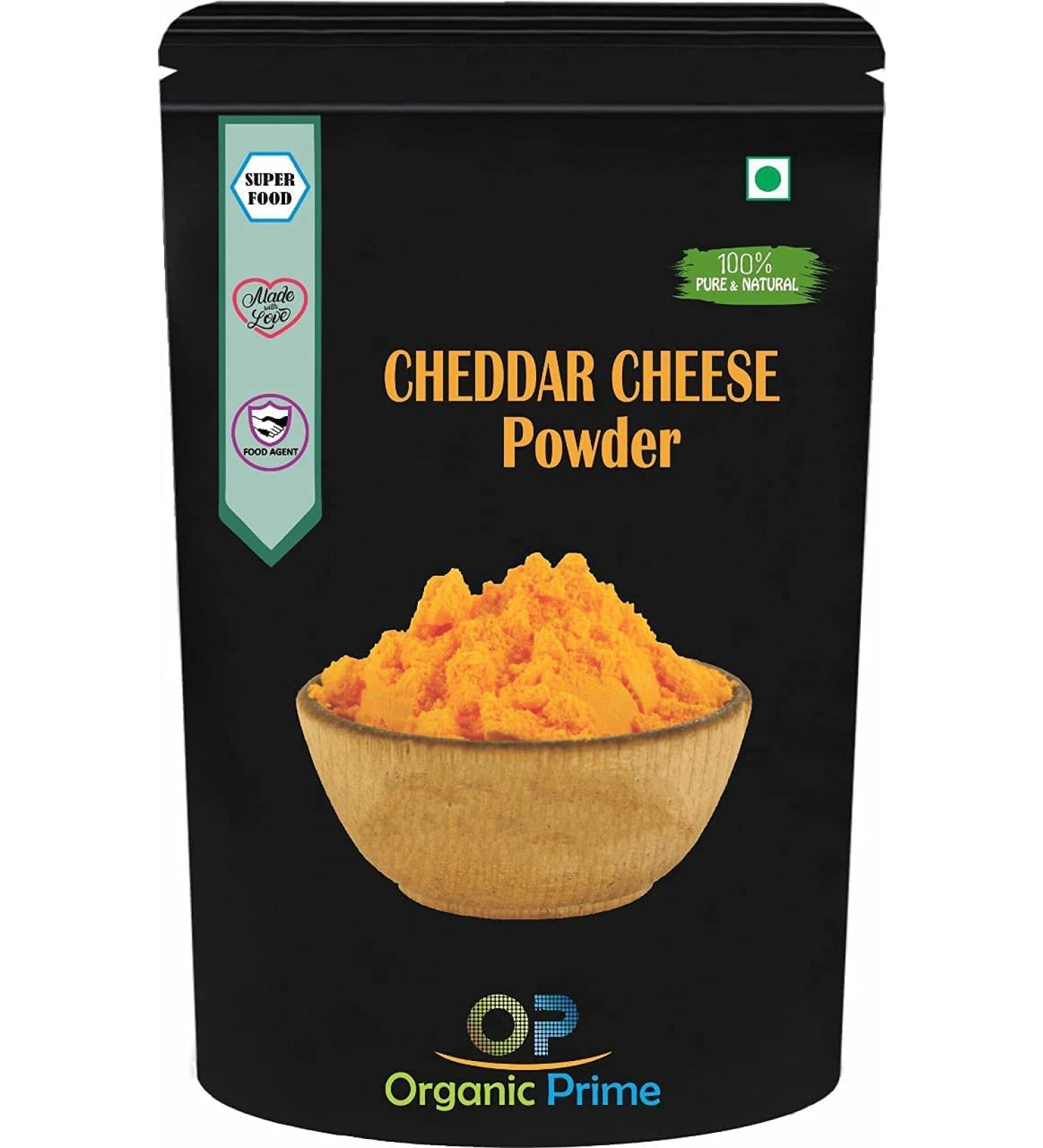 QRA Organic Prime Cheddar Cheese Powder | Cheese Powder for Popcorn - 100 GM by Organic Prime - Buy Online on SooperMarket.com