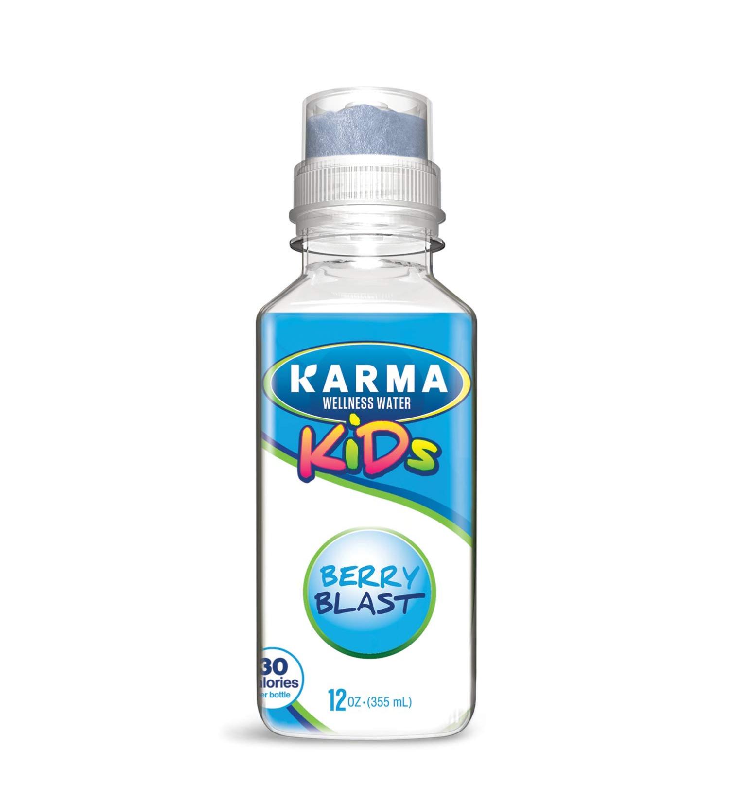 Karma Wellness Water Berry Blast Kids Hydration | Essential Vitamins, Low Calorie, Allergen Free | 144 Fl Oz - Buy Online on SooperMarket.com