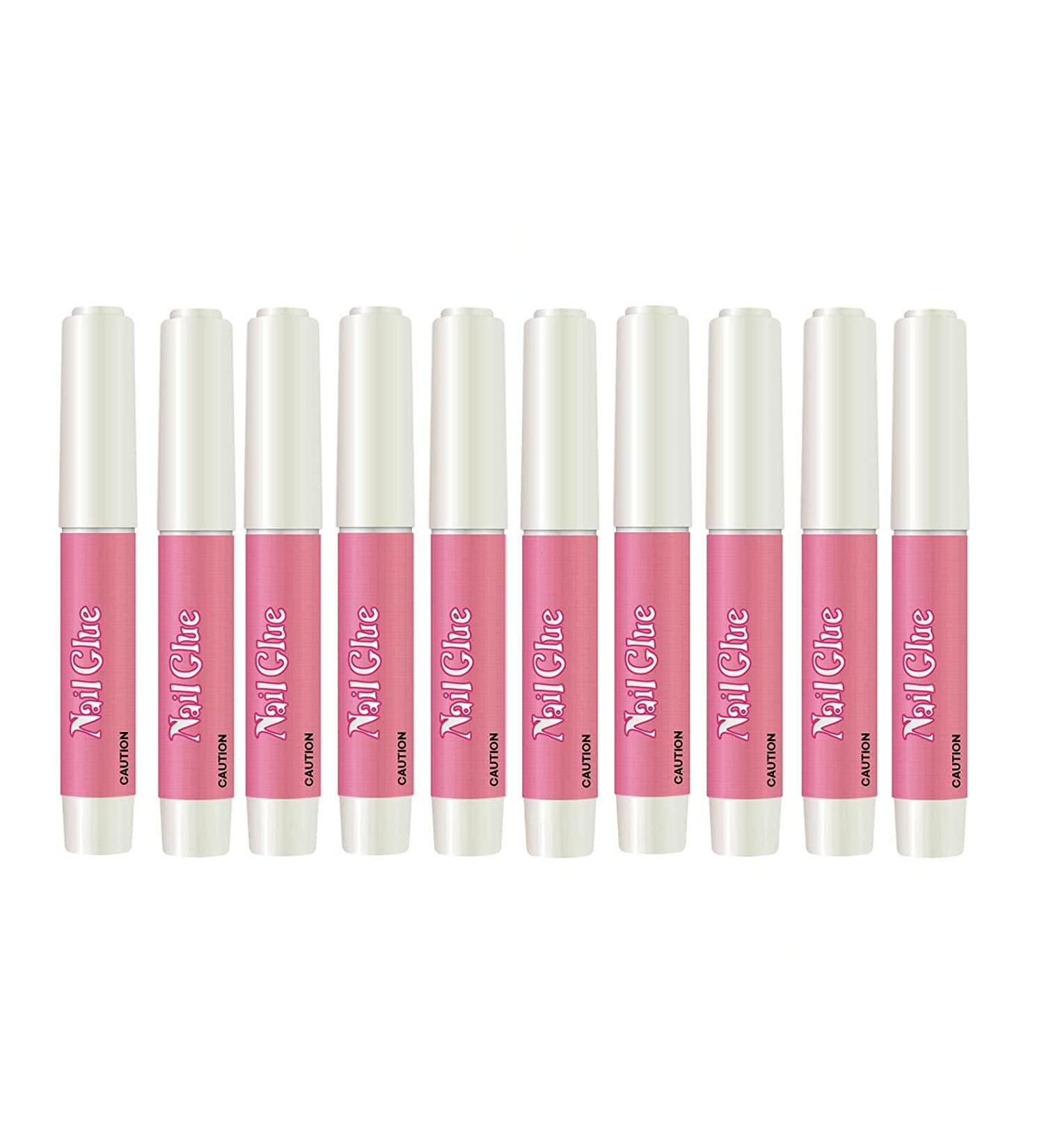 10pcs Professional Nail Glue for Acrylic Nails | False Nail Tips Adhesive Repair 0.07oz - Buy Online on SooperMarket.com