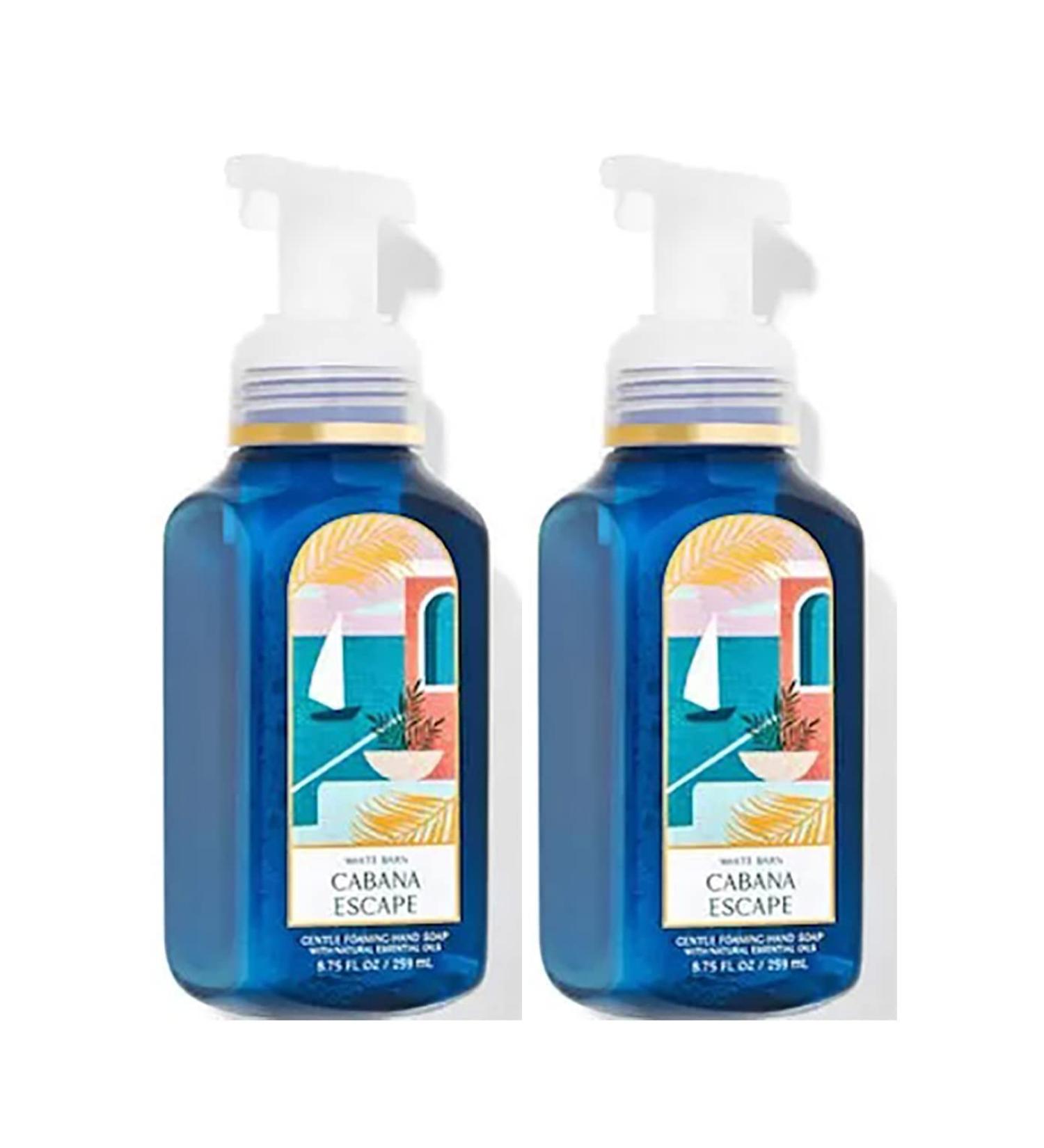 Bath & Body Works Bath and Body Works Cabana Escape Gentle Foaming Hand Soap 8.75 Ounce 2-Pack (Cabana Escape) 17.5 Ounce Cabana Escape 8.75 Ounce