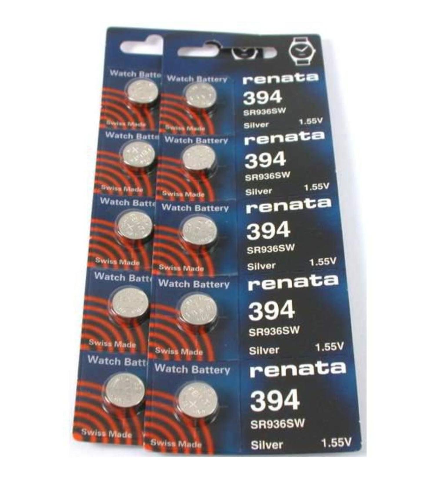 #394 Renata Watch Batteries 10Pcs