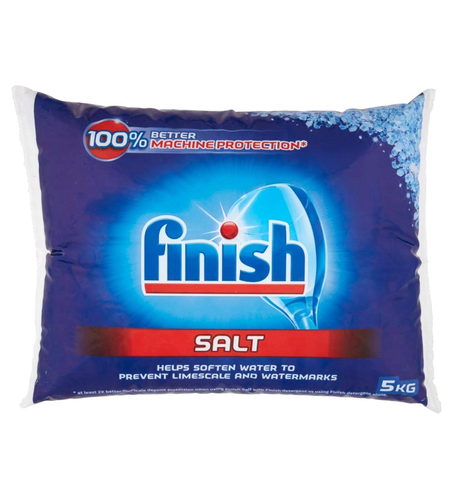 Finish Dishwasher Salt 5 kg - Unscented | Pack of 1 | Effective Water Softener - Buy Online on SooperMarket.com