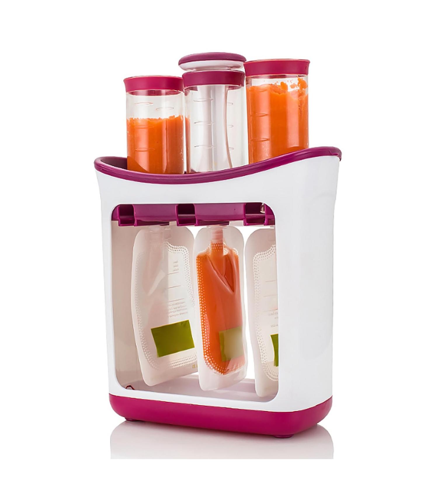 Buy Squeeze Station - BPA Free Baby Food Squeezer with 10 Squeezing Bags - Perfect for Homemade Baby Food & High-Thorough Food - Buy Online on SooperMarket.com