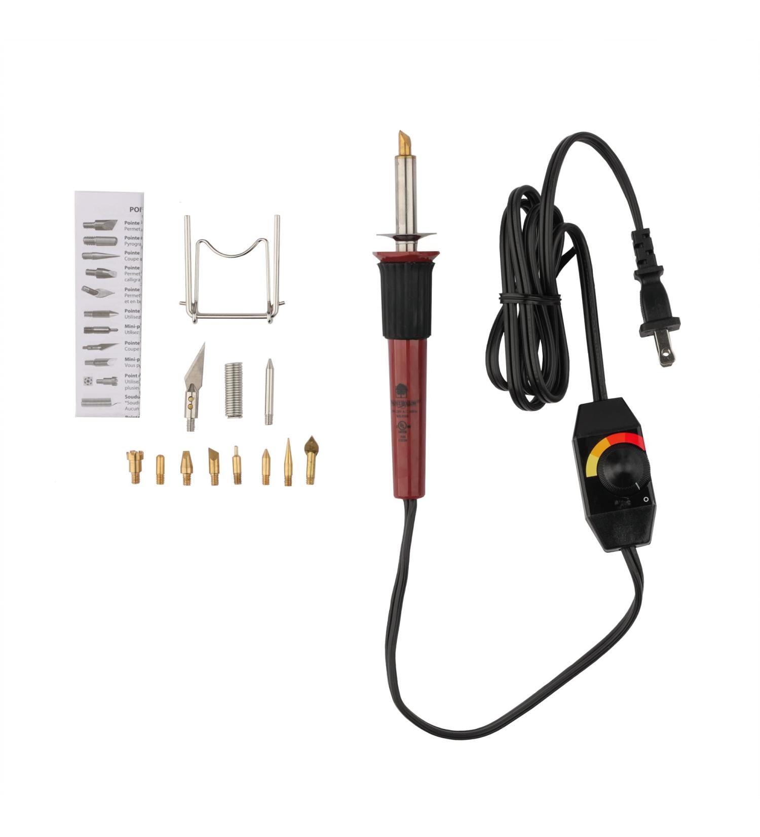 Walnut Hollow Creative Versa Tool with Variable Temperature Control for Woodburning  11 Points (Tips)  Original Version  Basic Pack - Buy Online on SooperMarket.com