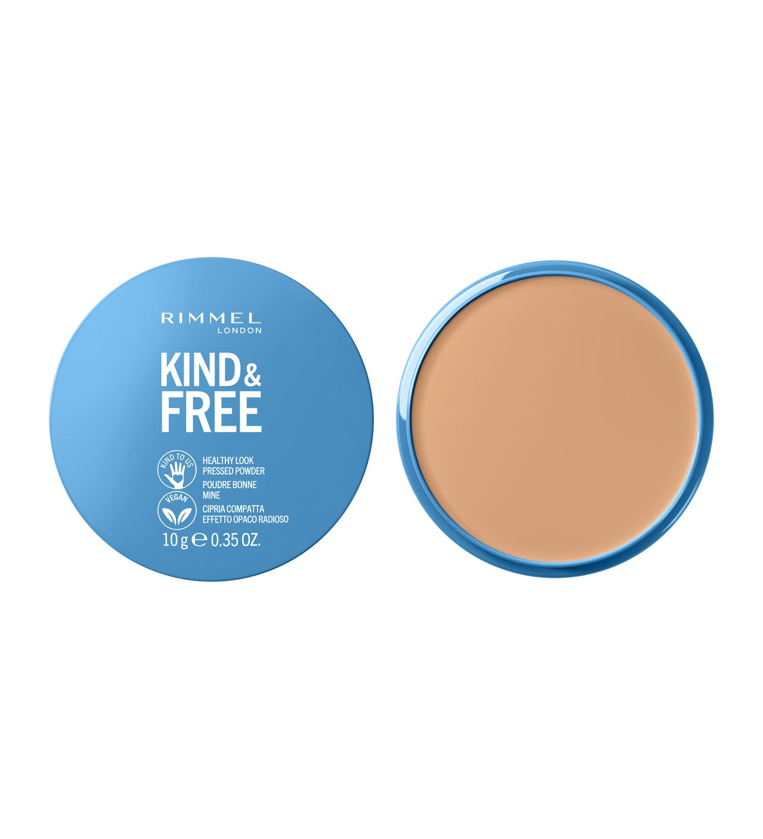 Rimmel Kind + Free Natural Finish Pressed Powder Light 020 | Vegan Formula | Oil-Free Formula - Buy Online on SooperMarket.com