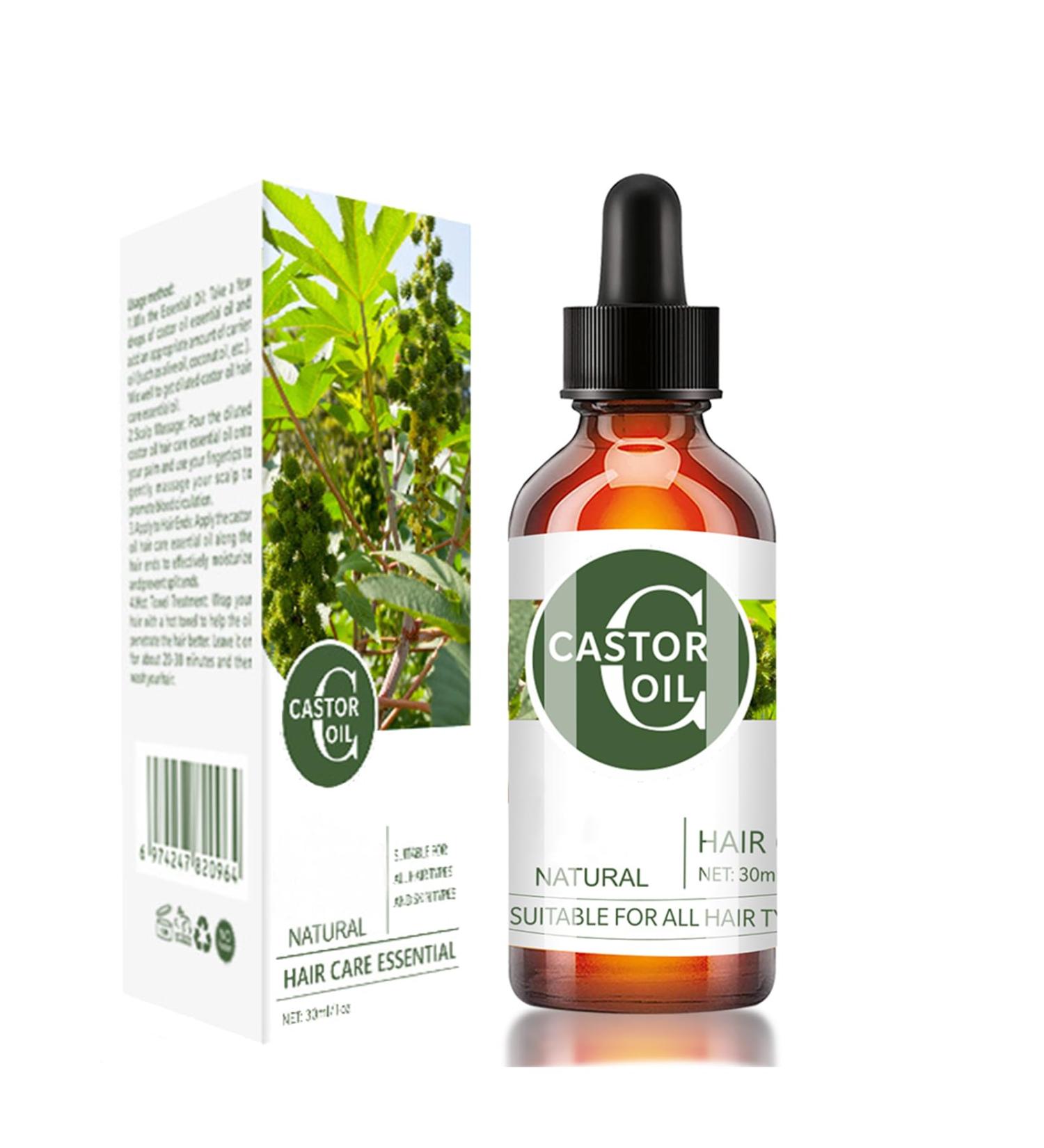 EONFAVE Organic Castor Oil - Hair Growth Oil - Castor Oil Cold Pressed to Strengthen Nourish Hair - Eyelash Growth Essential Oil - Improve Hair Loss and Nourishes Scalp - Buy Online on SooperMarket.com