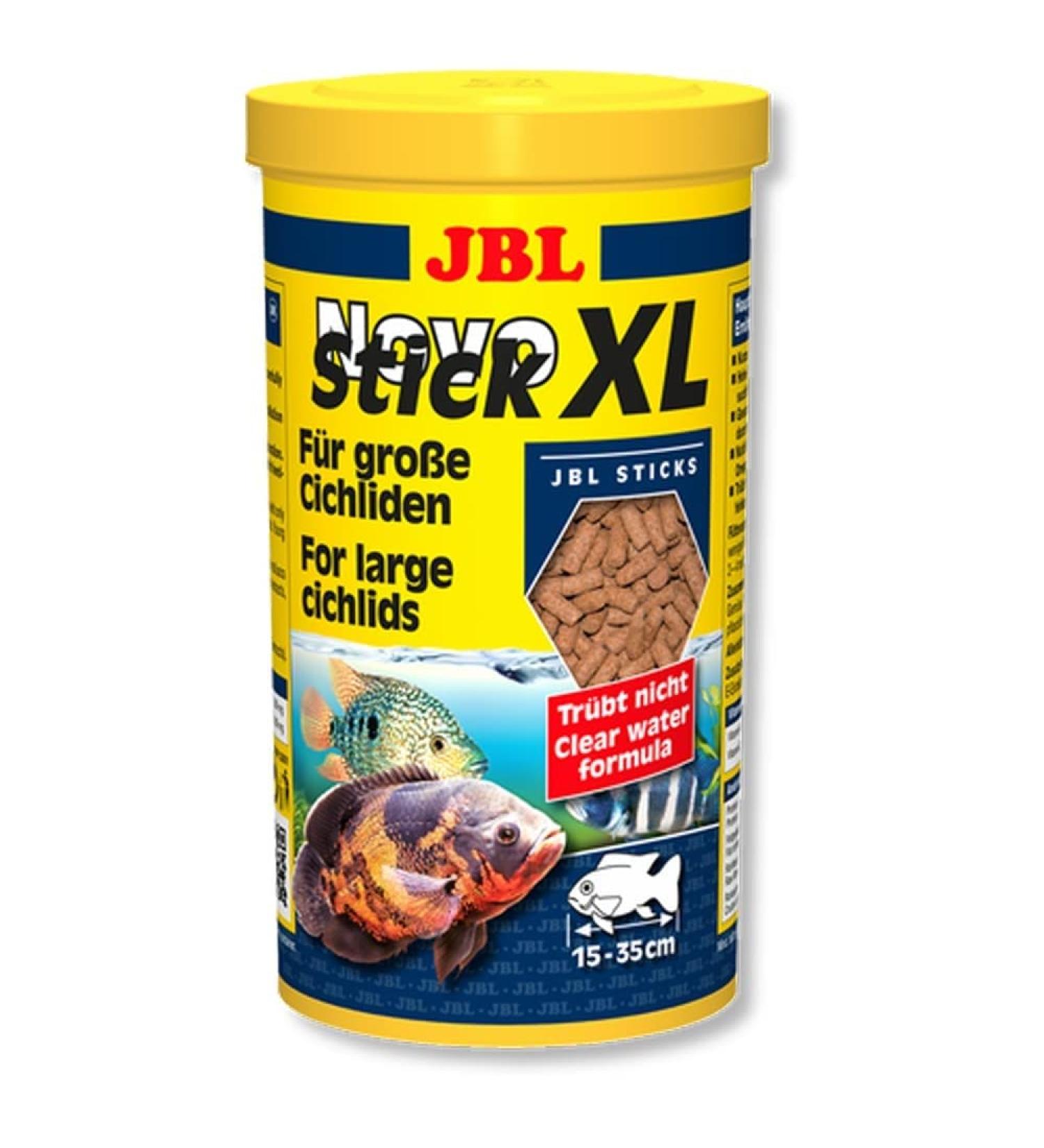 JBL NovoStick XL 30281 Complete food for large carnivorous cichlids sticks 1 l fish (15 - 35 cm) 1000 ml single