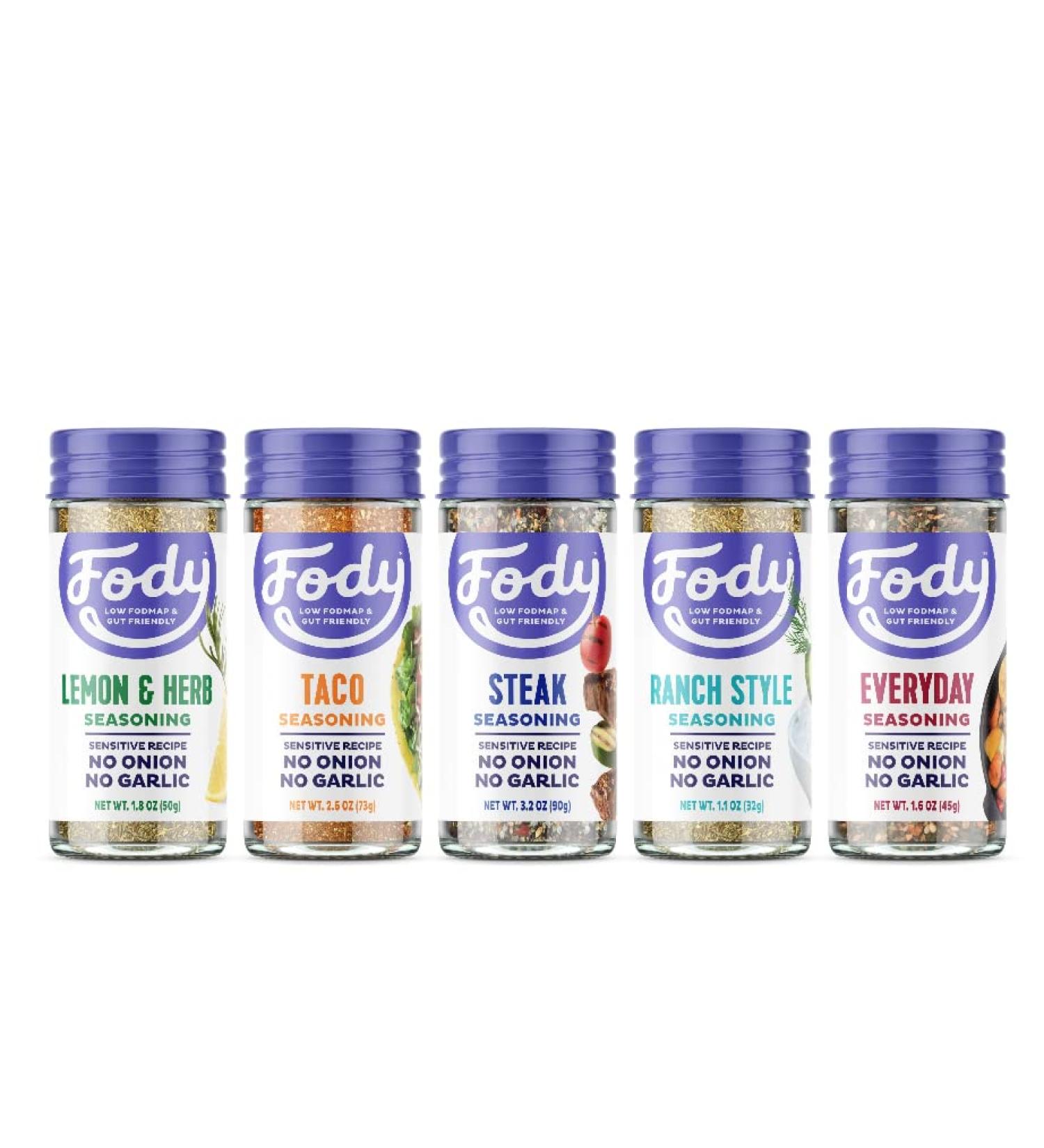 Fody Foods Seasoning Variety Pack - Low FODMAP Certified, Gut Friendly, Gluten Free - 1.1oz - Buy Online on SooperMarket.com