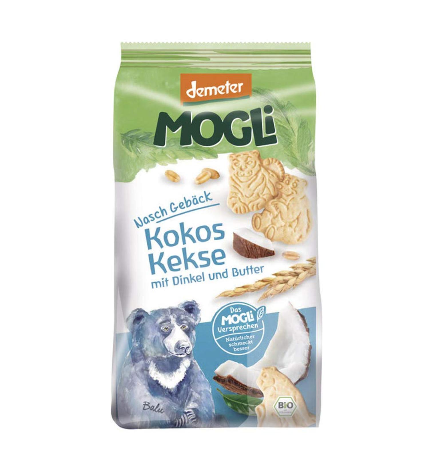 Mogli Organic Coconut Biscuits with Spelt and Butter (2 x 125 gr)