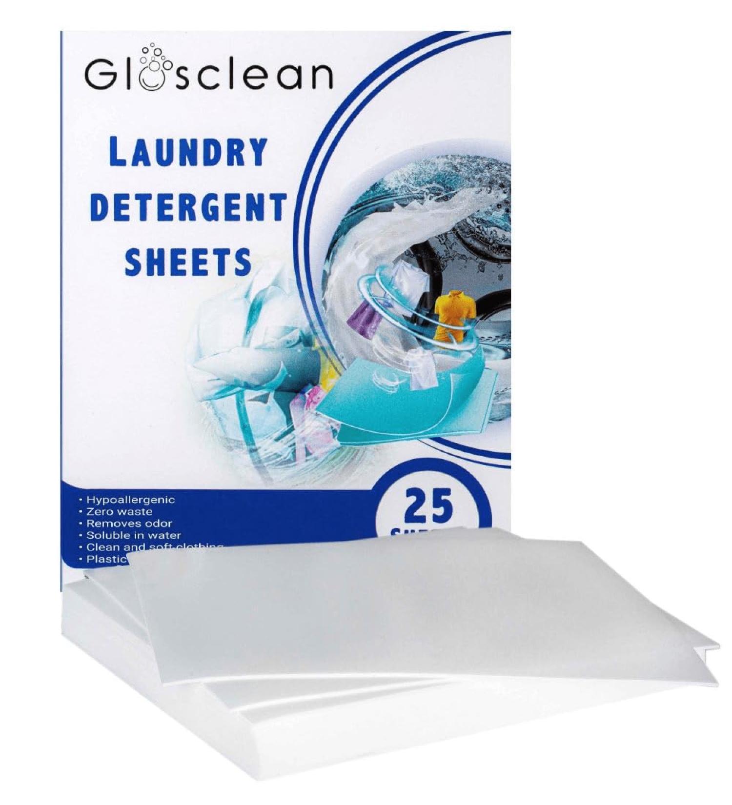Eco-Friendly Laundry Detergent Sheets - 50 Strips | Plastic-Free Fresh Scent Travel Soap - Buy Online on SooperMarket.com