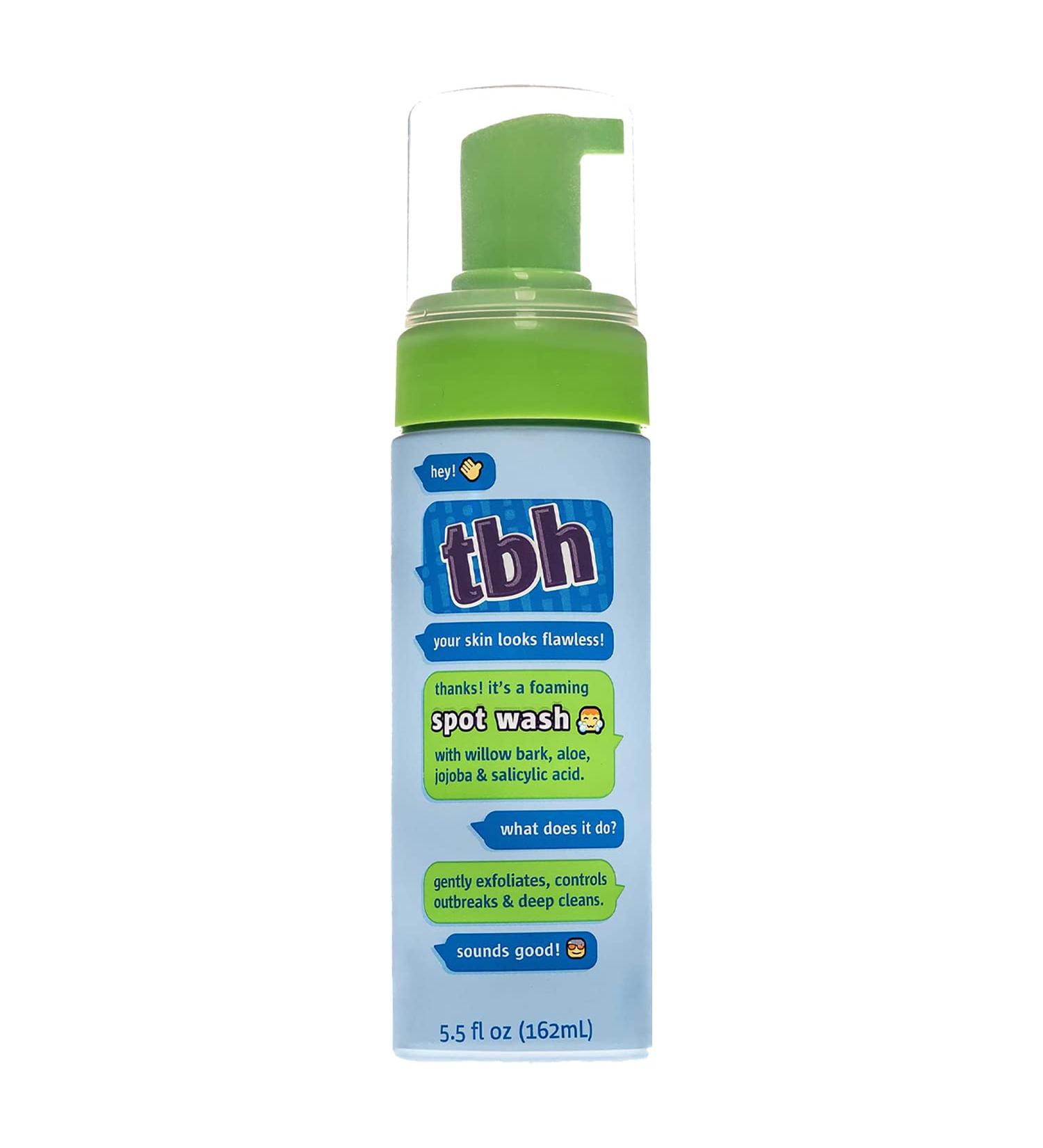 TBH Kids Spot Foam Face Wash - Gentle Daily Acne Treatment - Natural Formula - 5.5 oz - Buy Online on SooperMarket.com
