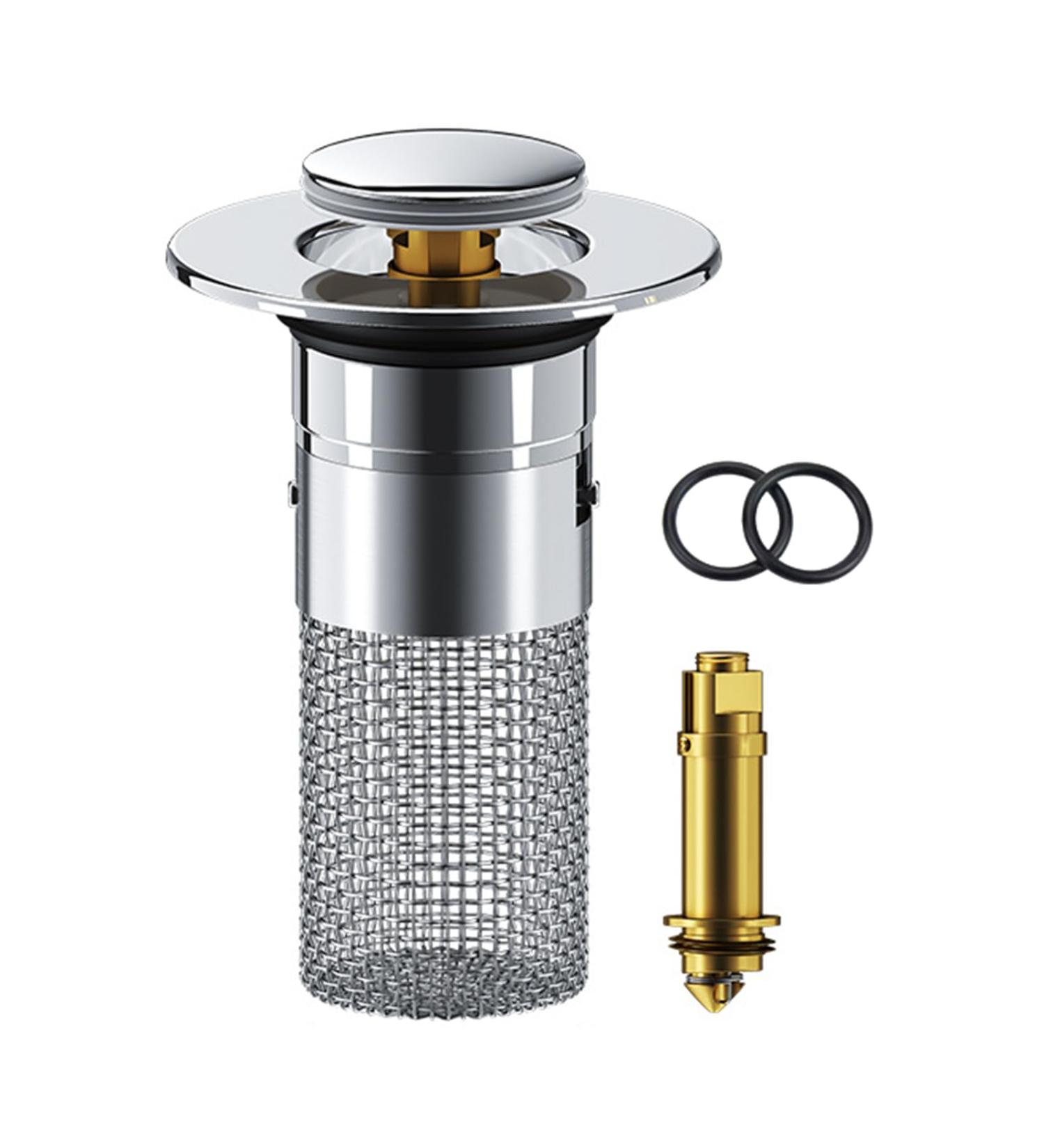 Effective Hair Filter & Quick Drainer ABS Sink Plug Drain Drain Plug Sink With Hair Strainer Popup Drainer Sink Plug & Drain - Buy Online on SooperMarket.com