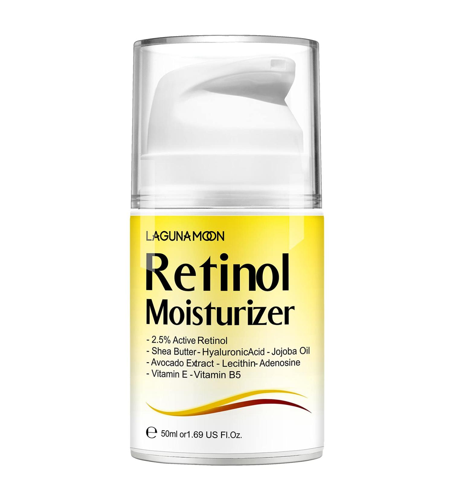 Retinol Wrinkle Cream with Hyaluronic Acid & Vitamin E | Anti Aging Moisturizer for Men and Women | Day & Night Formula | Natural, Vegan & Cruelty Free - 50ML/1.69 Oz - Buy Online on SooperMarket.com