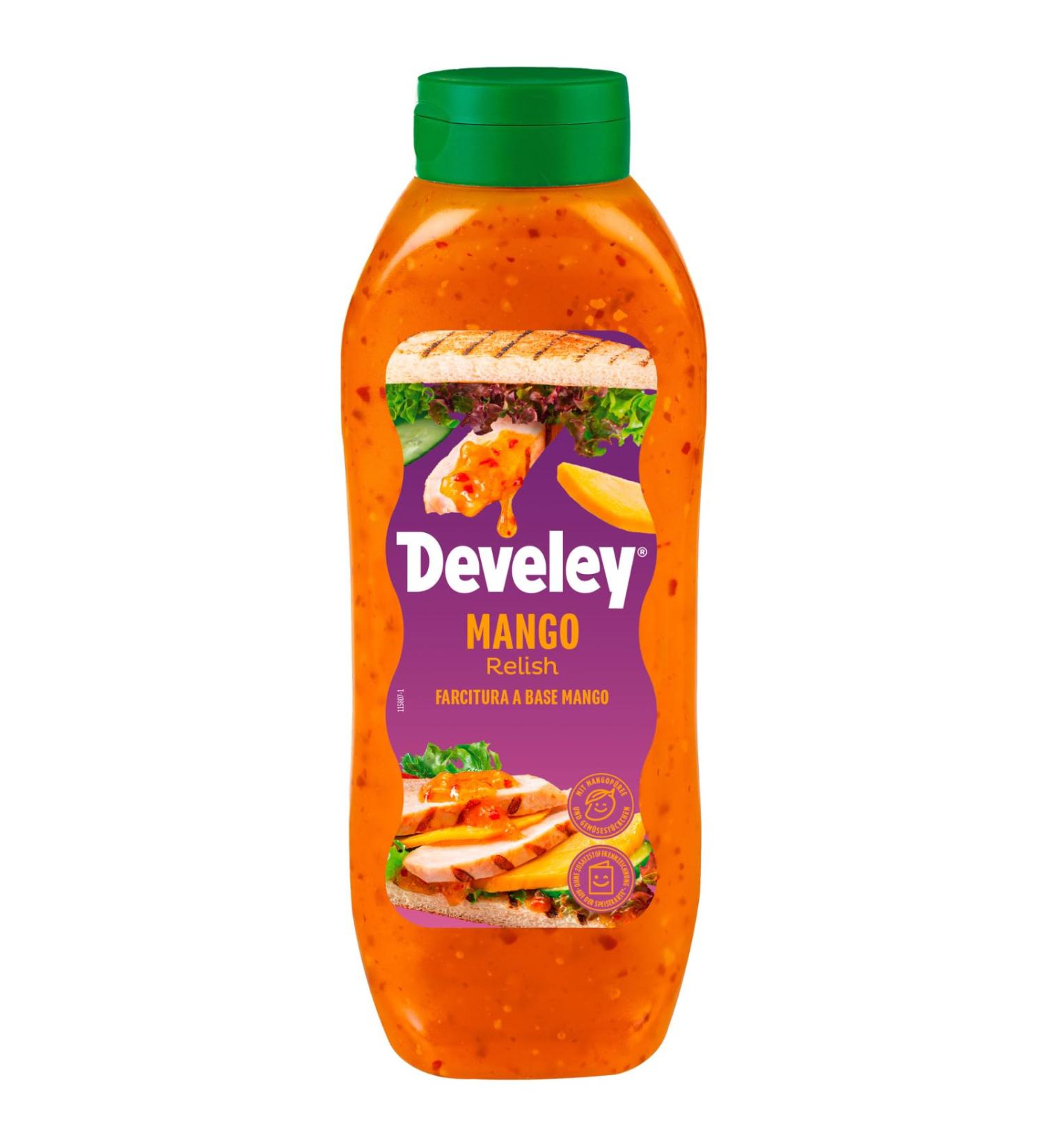 Develey Mango Relish 875ml plastic bottle 875 ml (1 pack)