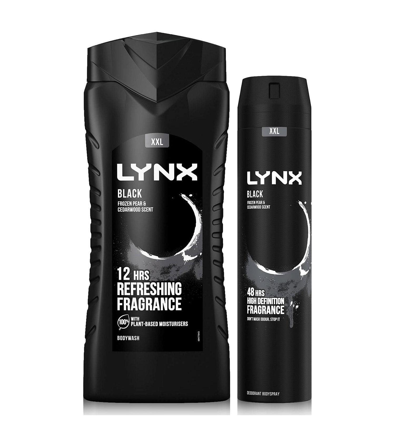 Lynx 12 Hour Refreshing Black Shower Gel 500 with Lynx 48 Hour Black Body Spray 250ml Leaving you smelling great Dermatologically Tested Keep Smelling Irresistible! - Buy Online on SooperMarket.com