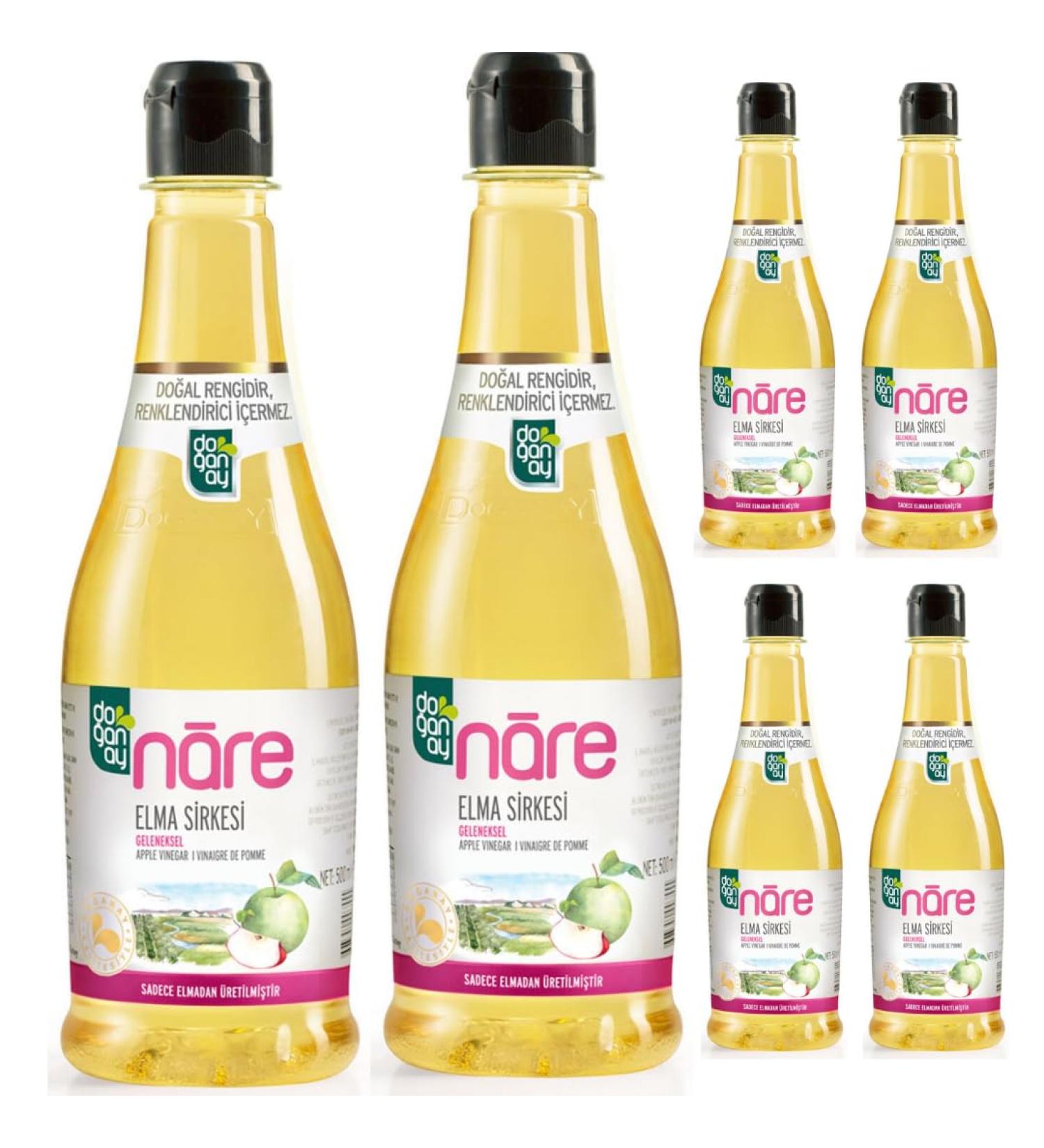 Doganay Apple Vinegar%100 1000 ml x 6 Pieces - Buy Online on SooperMarket.com