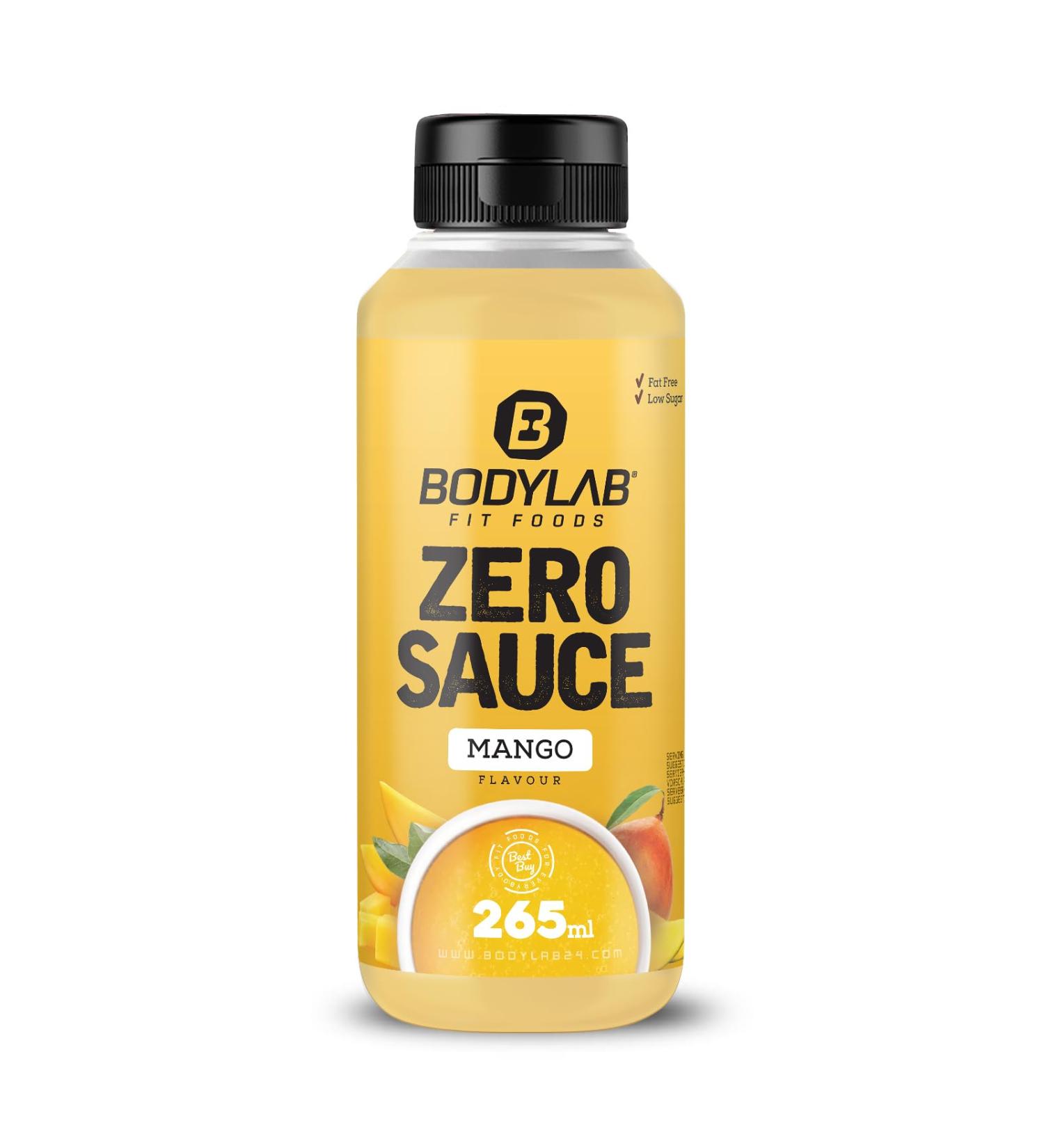 BODYLAB24 Zero Sauce Mango 265ml - Low Calorie Sugar & Fat Reduced Sauce for Healthy Dishes | Perfect for Diets - Buy Online on SooperMarket.com