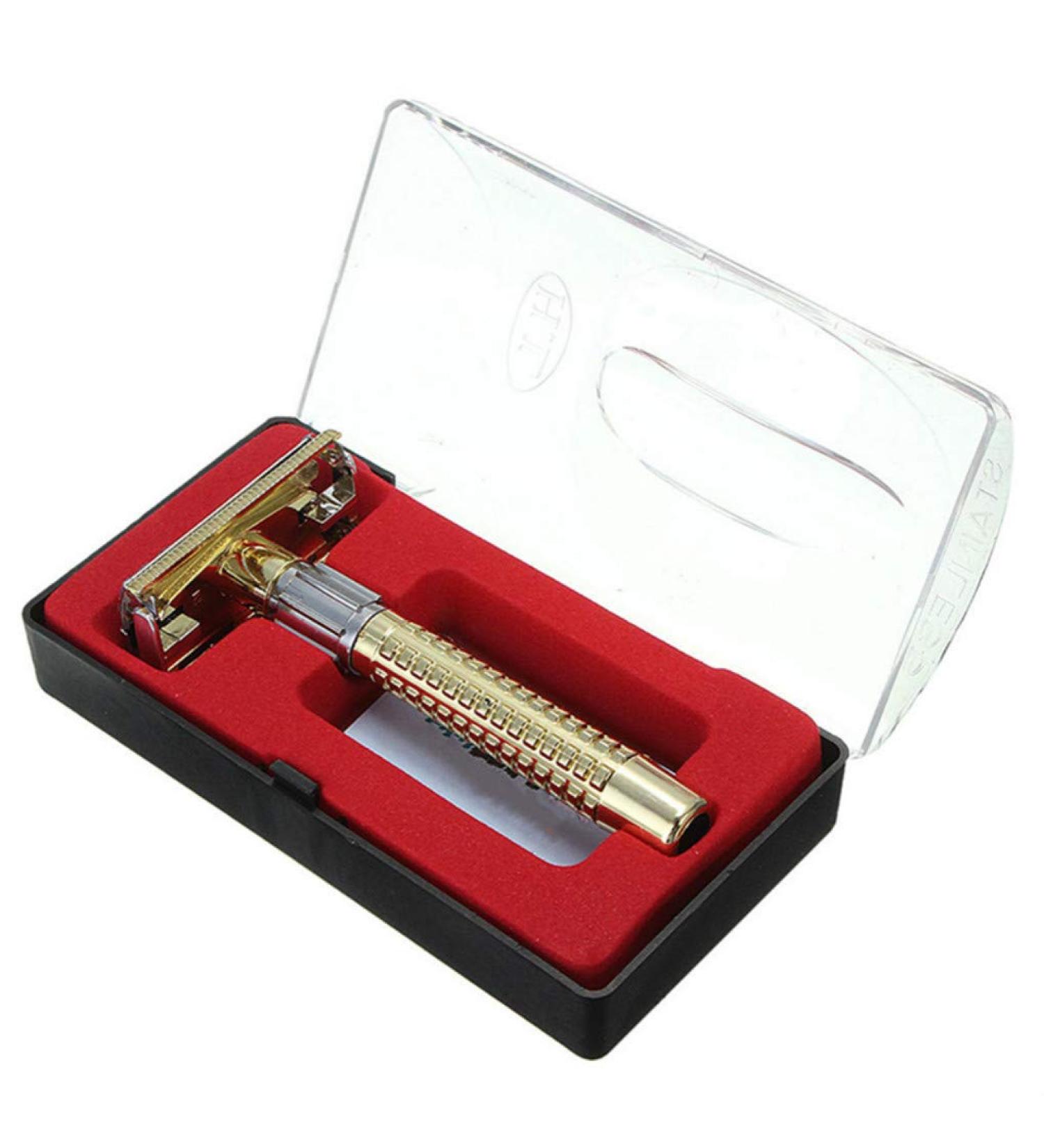 Tommy Lambert Double Edge Safety Razor Set for Men - Premium Quality Blade Shaving Kit - Buy Online on SooperMarket.com
