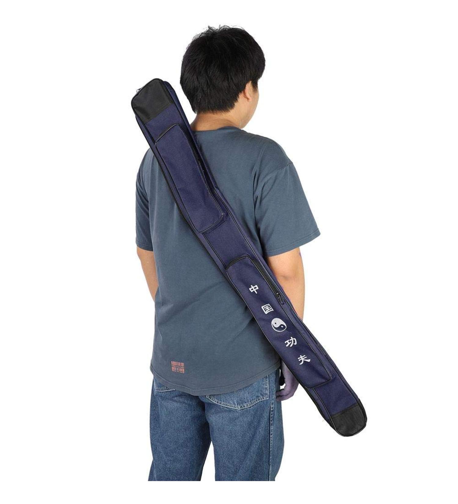 Blue Lightweight Single-Layer Sword Bag - Durable & Multifunctional Case for Martial Arts Swords - Buy Online on SooperMarket.com