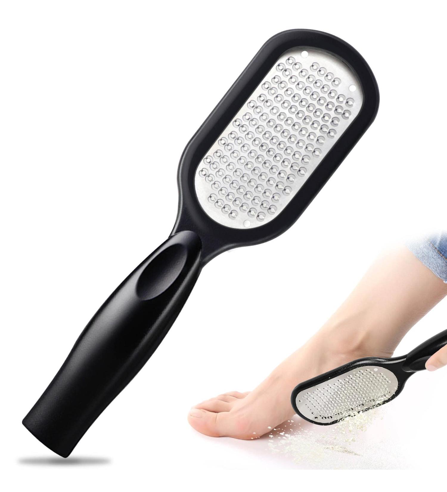 Sularpek Foot File Foot Scraper Best Foot Care Pedicure Metal Surface Tool to Remove Hard Skin Can Be Used on Both Wet and Dry Feet Surgical Grade Stainless Steel File - Buy Online on SooperMarket.com