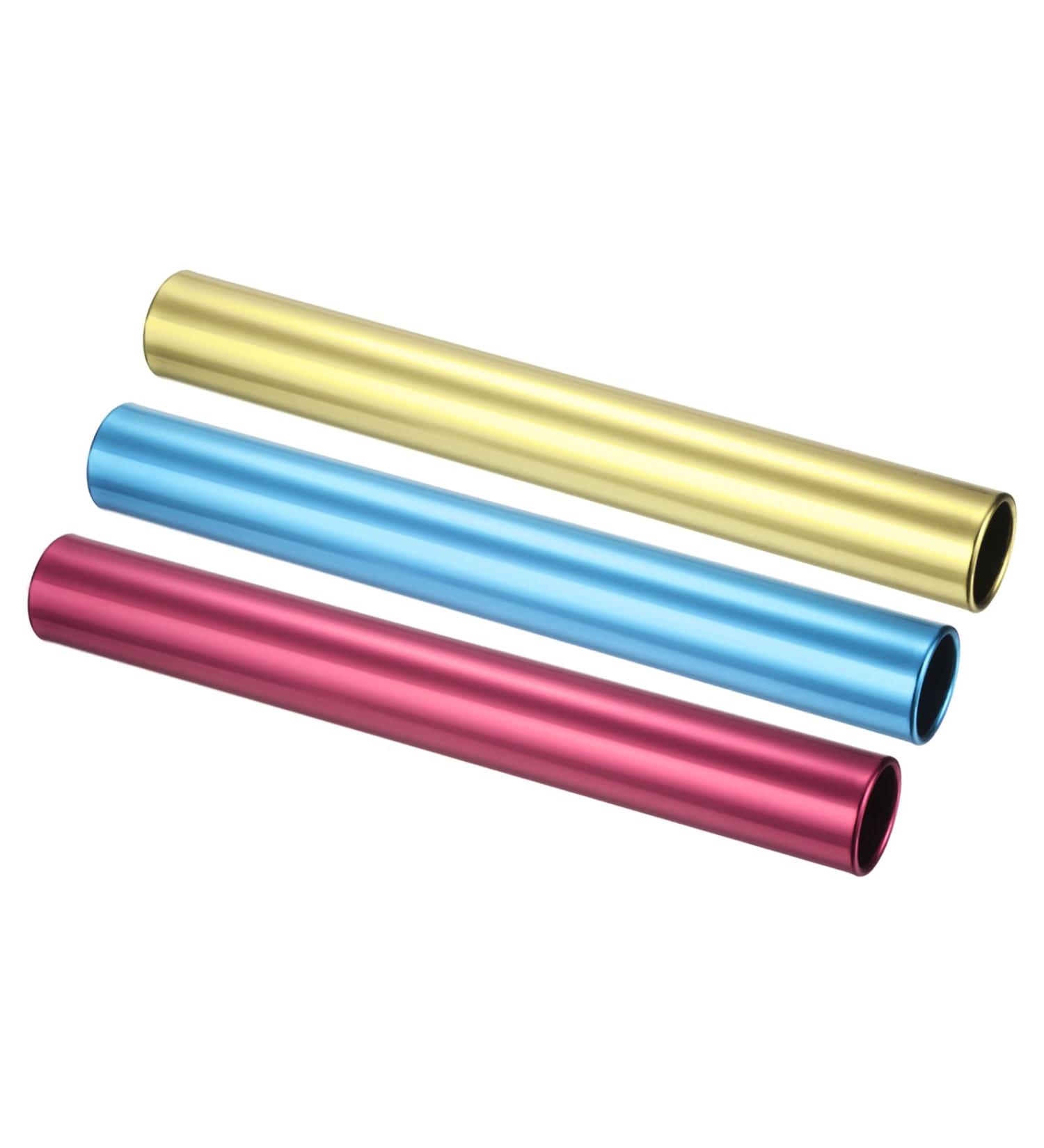 PATIKIL Aluminum Alloy Relay Track Batons Set for Outdoor Athletics - Blue/Gold/Red - Buy Online on SooperMarket.com