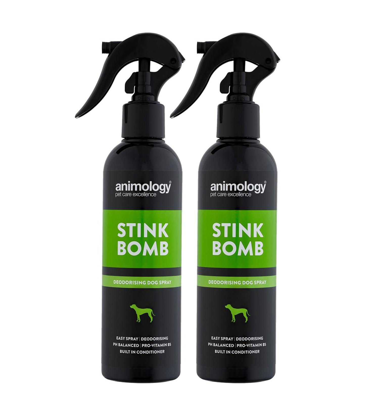 Animology Stink Bomb Deodorising Dog Spray Twin Pack 250ml - Buy Online on SooperMarket.com