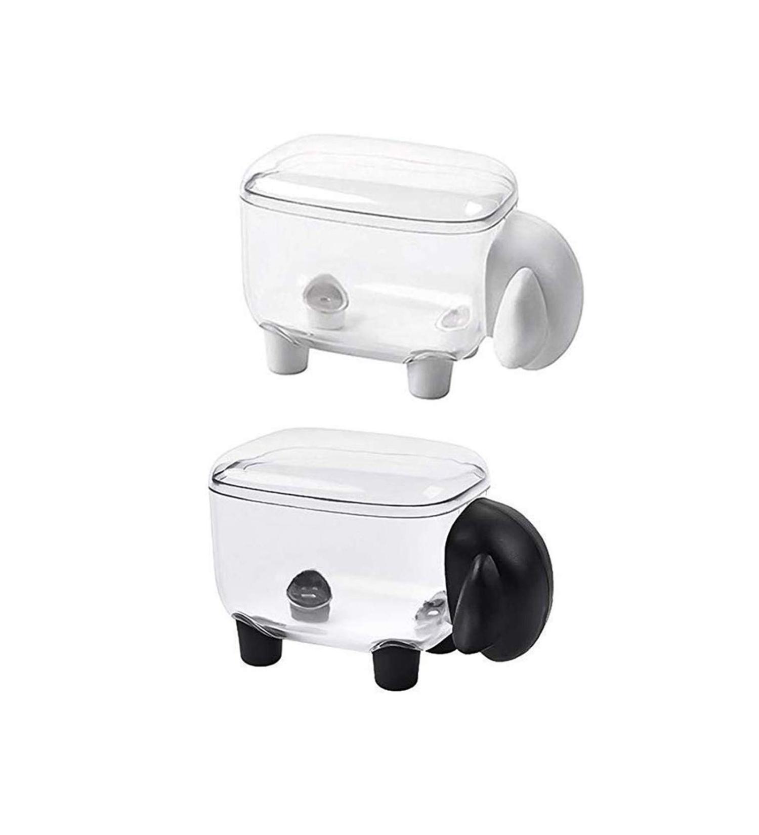 BANGSUN Cotton Swab Box Set of 2 Small Sheep Holders for Buds & Toothpicks | Stylish & Practical Organizer - Buy Online on SooperMarket.com