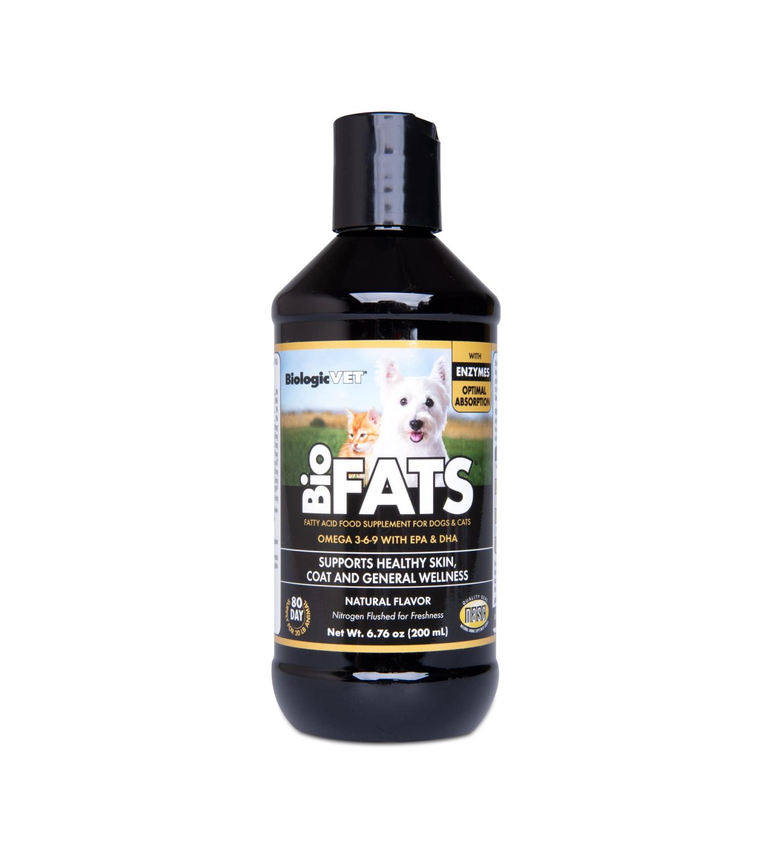 Buy BioFATS Omega 3-6-9 Fatty Acids for Pets | EPA & DHA Support for Healthy Skin & Coat | 80-Day Supply - 6.76 oz Bottle - Buy Online on SooperMarket.com