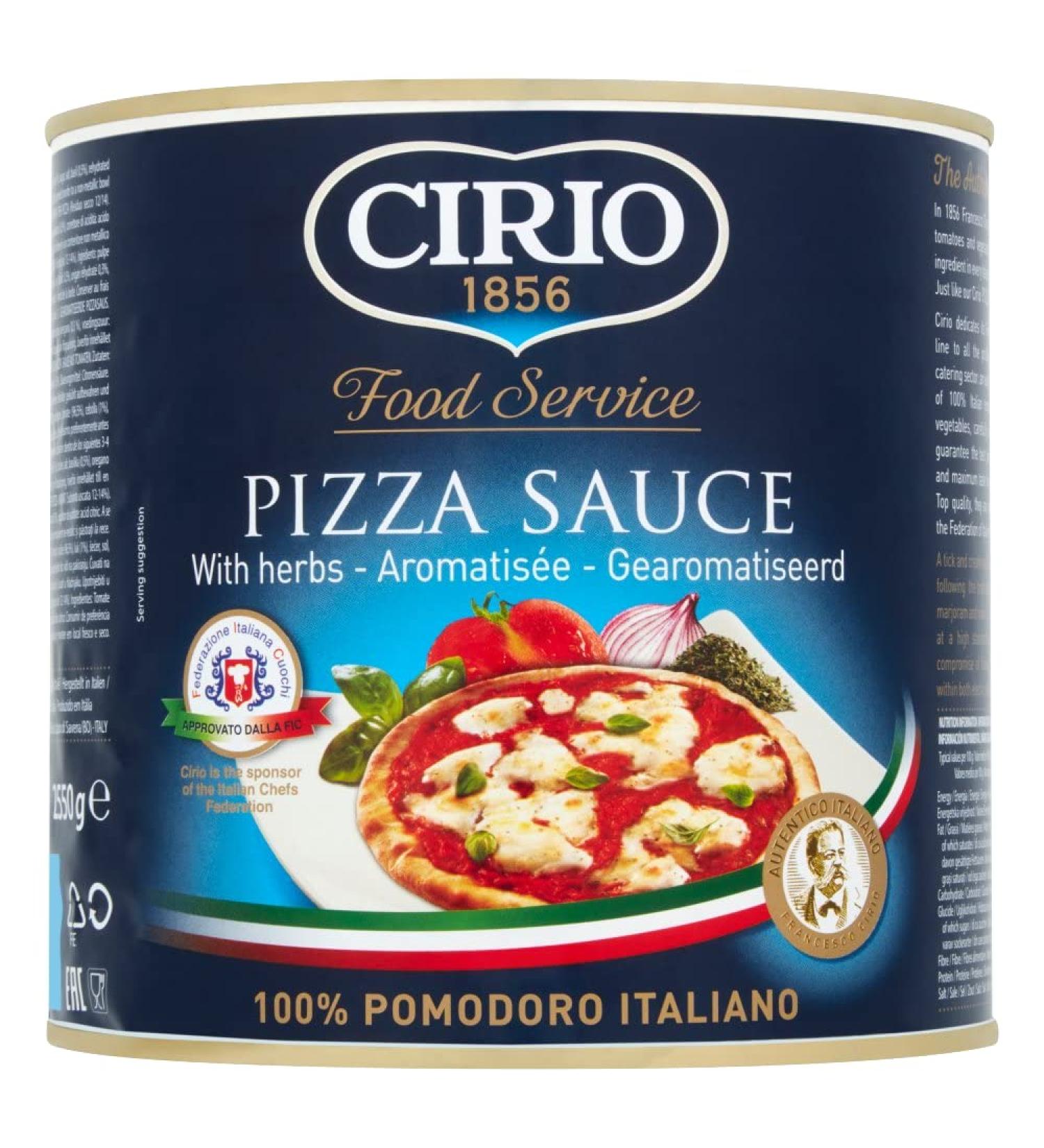 Cirio Food Service Pizza Sauce with Herbs 2550 g
