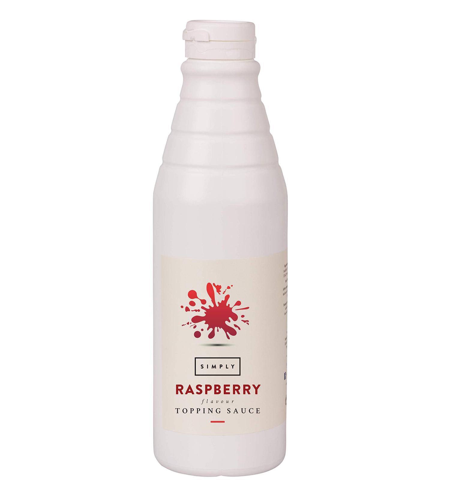 Simply Raspberry Topping Sauce - Dairy Free Dessert Sauce for Ice Cream, Waffles, Pancakes, Coffee & Milkshakes - 1kg (Pack of 1) - Buy Online on SooperMarket.com